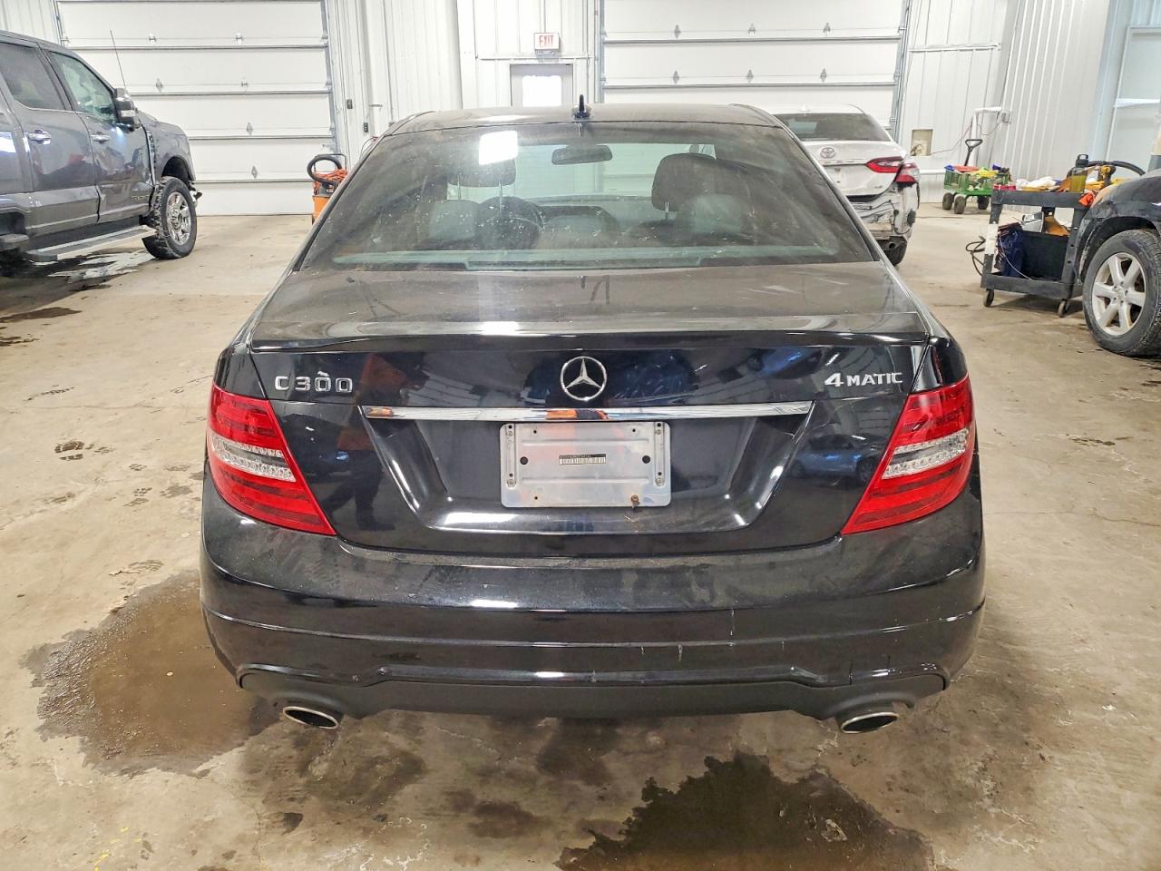 2014 Mercedes-benz C 300 4matic Black vin: WDDGF8AB4ER306235