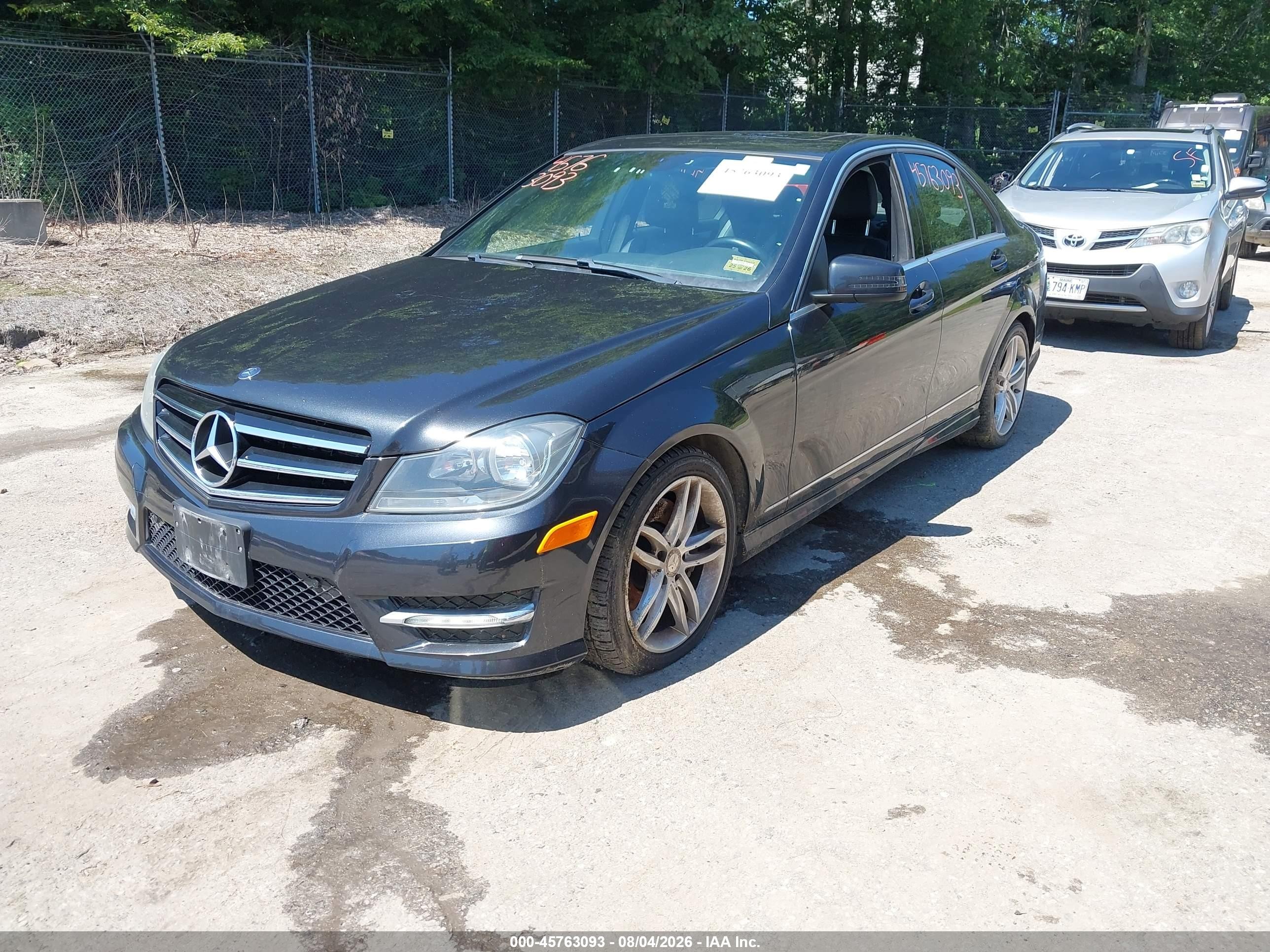 2014 Mercedes-benz C 300 Sport 4matic Gray vin: WDDGF8AB4ER308289