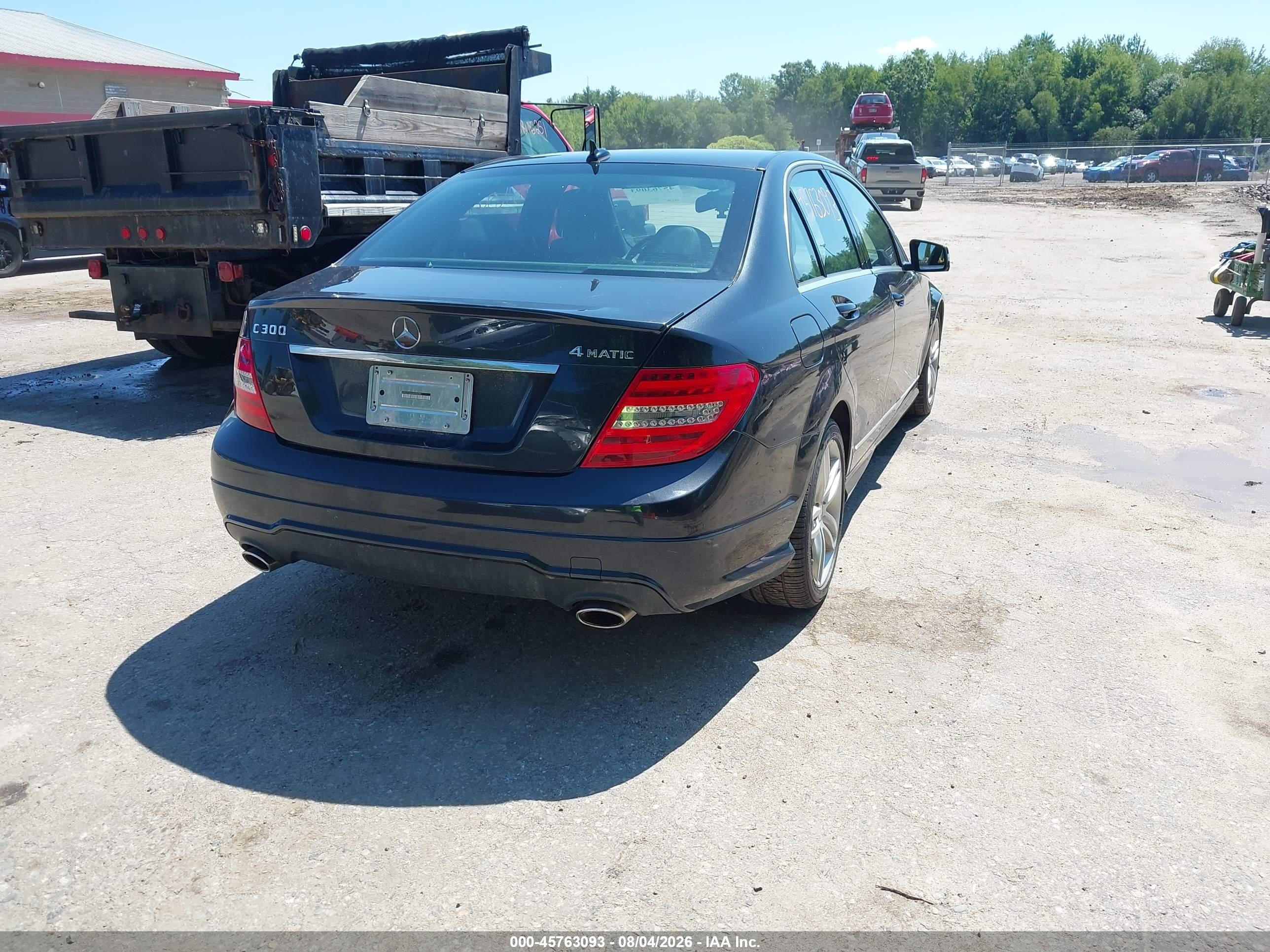 2014 Mercedes-benz C 300 Sport 4matic Gray vin: WDDGF8AB4ER308289