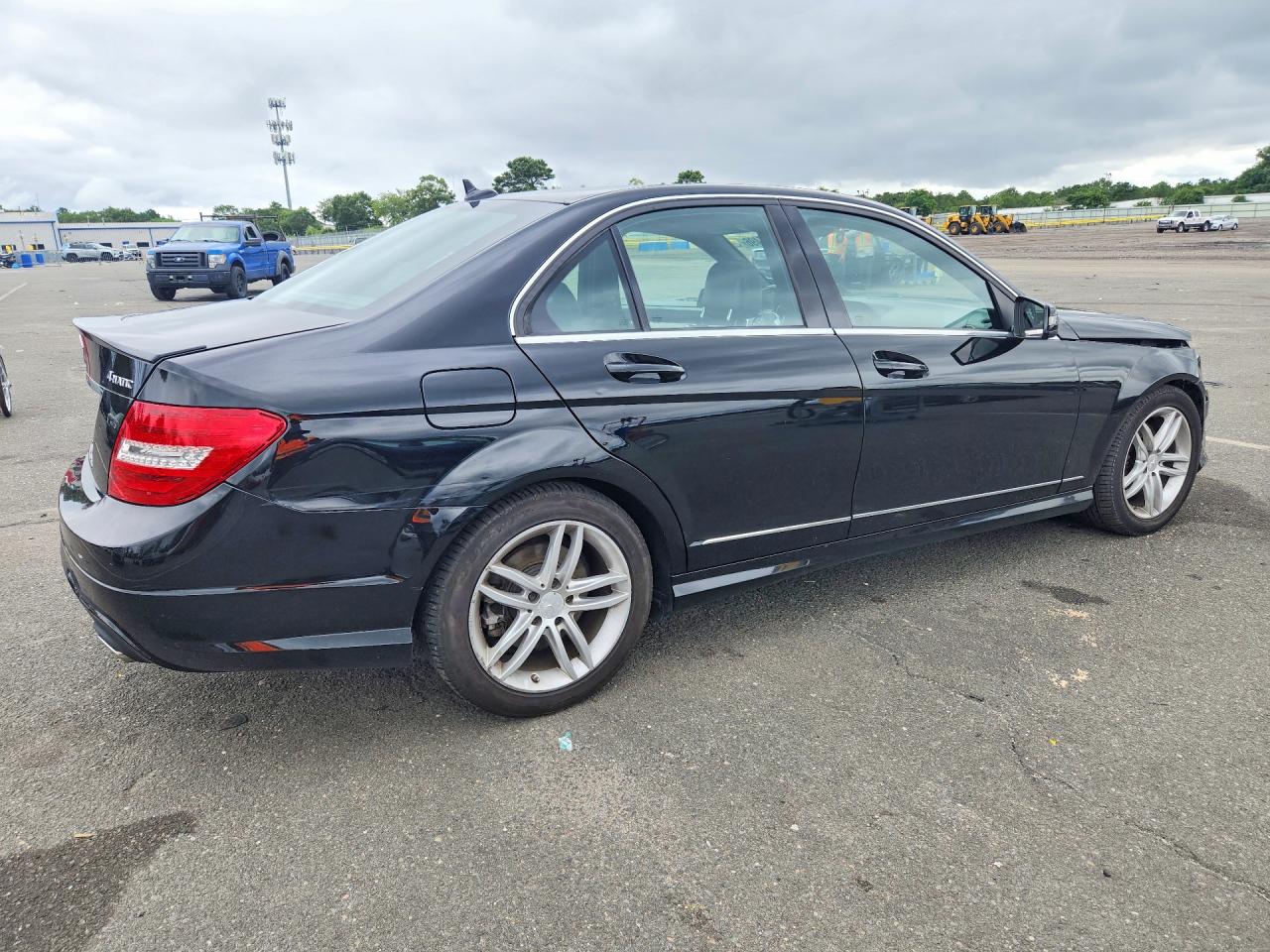 2014 Mercedes-benz C Class Black vin: WDDGF8AB4ER311094