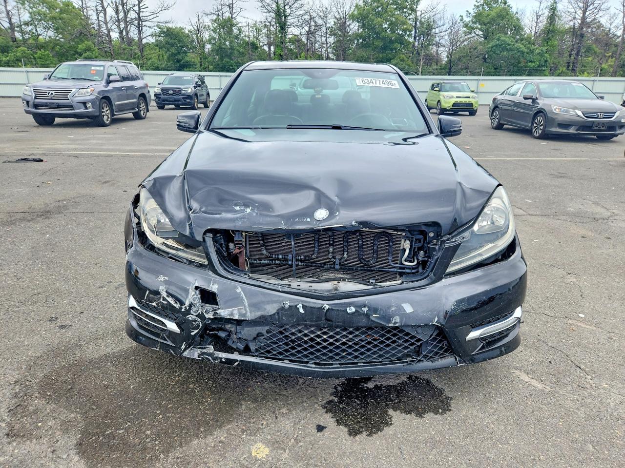 2014 Mercedes-benz C Class Black vin: WDDGF8AB4ER311094