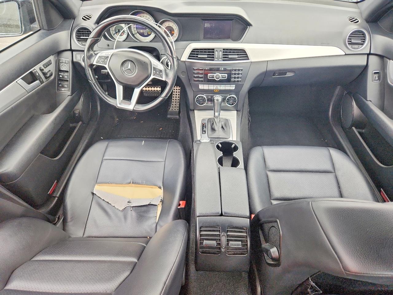 2014 Mercedes-benz C Class Black vin: WDDGF8AB4ER311094