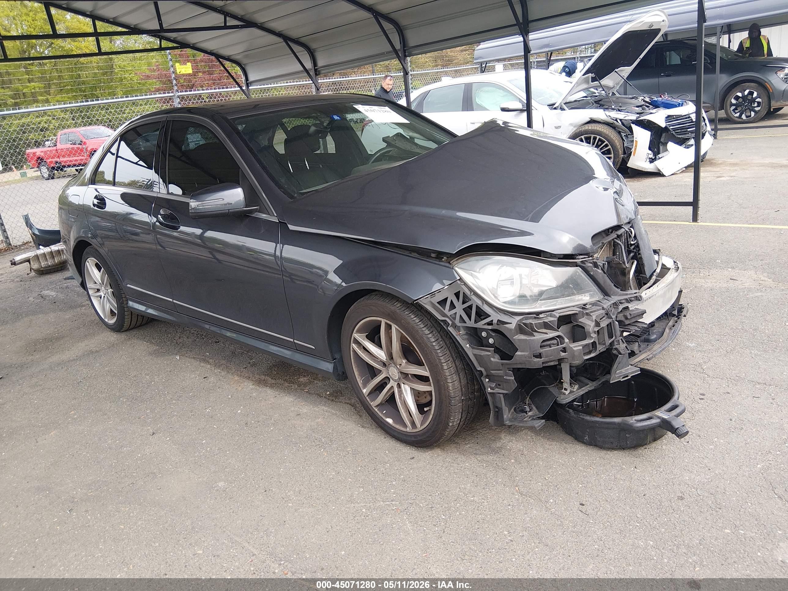 2014 Mercedes-benz C 300 Sport 4matic Gray vin: WDDGF8AB4ER320183
