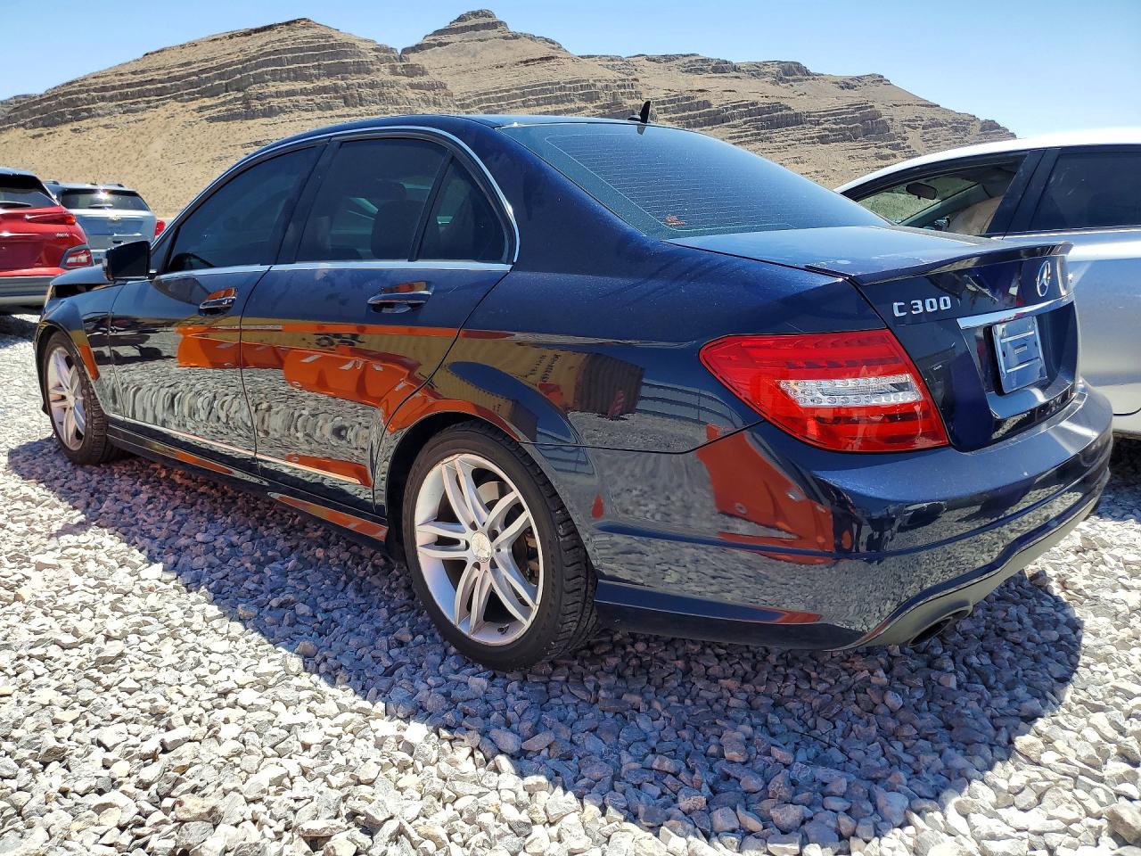 2013 Mercedes-benz C 300 4matic Blue vin: WDDGF8AB5DA833116