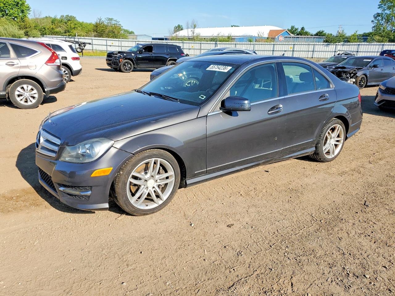 2013 Mercedes-benz C 300 4matic Black vin: WDDGF8AB5DA840065
