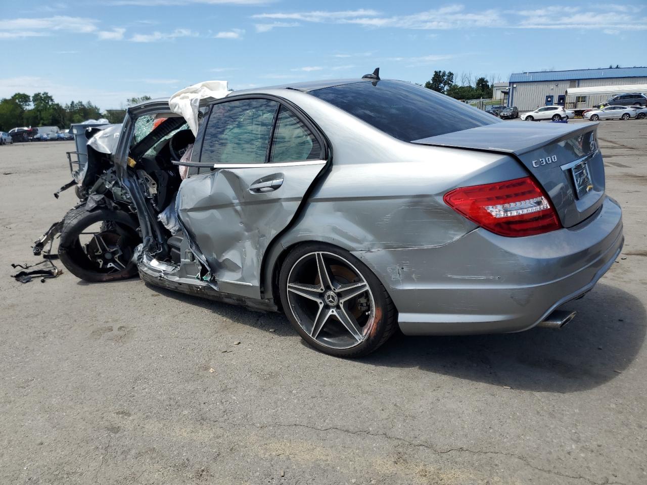2013 Mercedes-benz C 300 4matic Silver vin: WDDGF8AB5DG086761