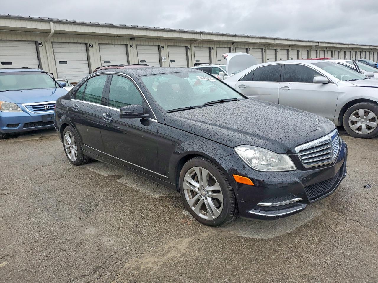 2013 Mercedes-benz C 300 4matic Black vin: WDDGF8AB5DR244732