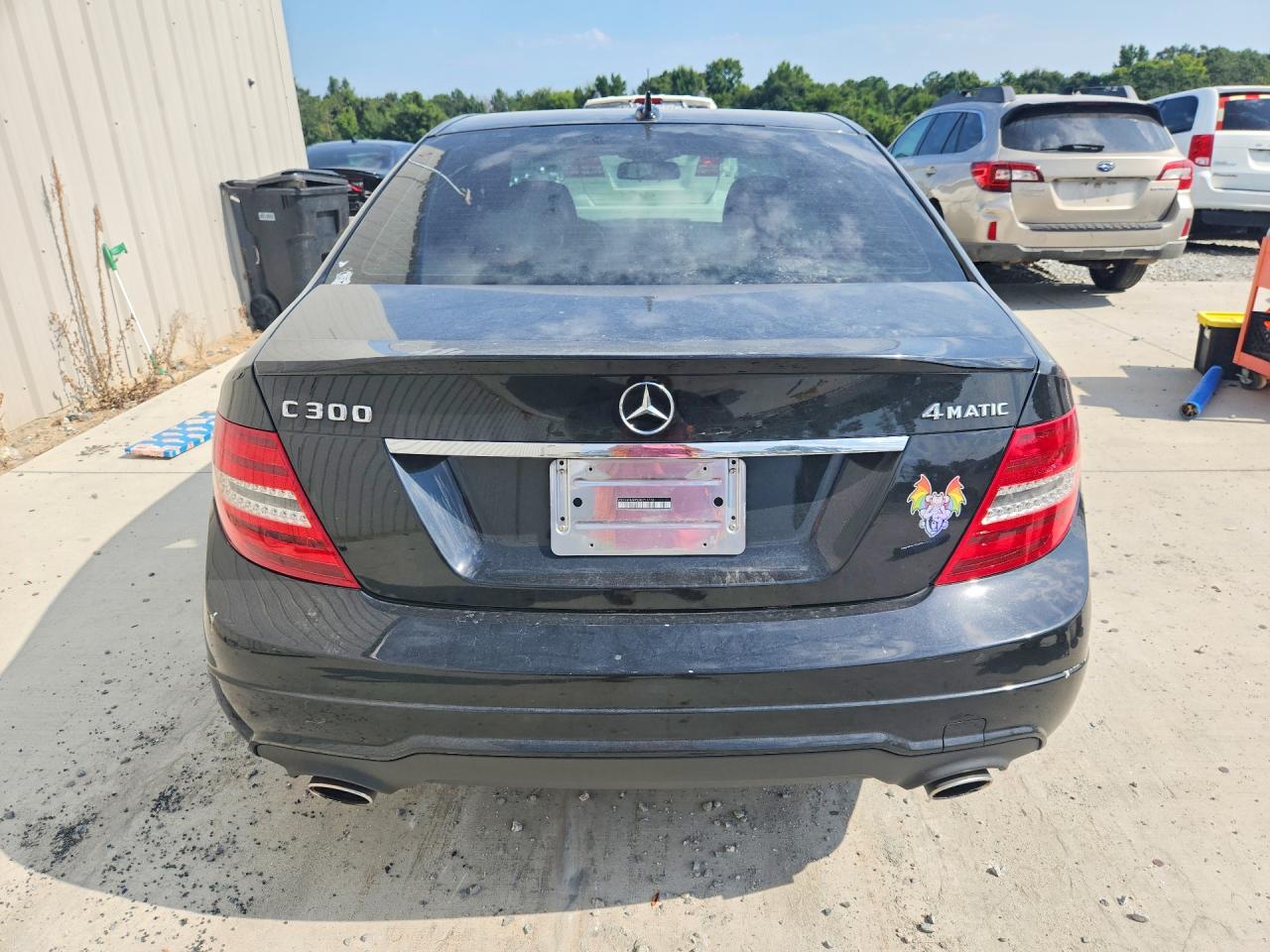 2013 Mercedes-benz C 300 4matic Черный vin: WDDGF8AB5DR251776