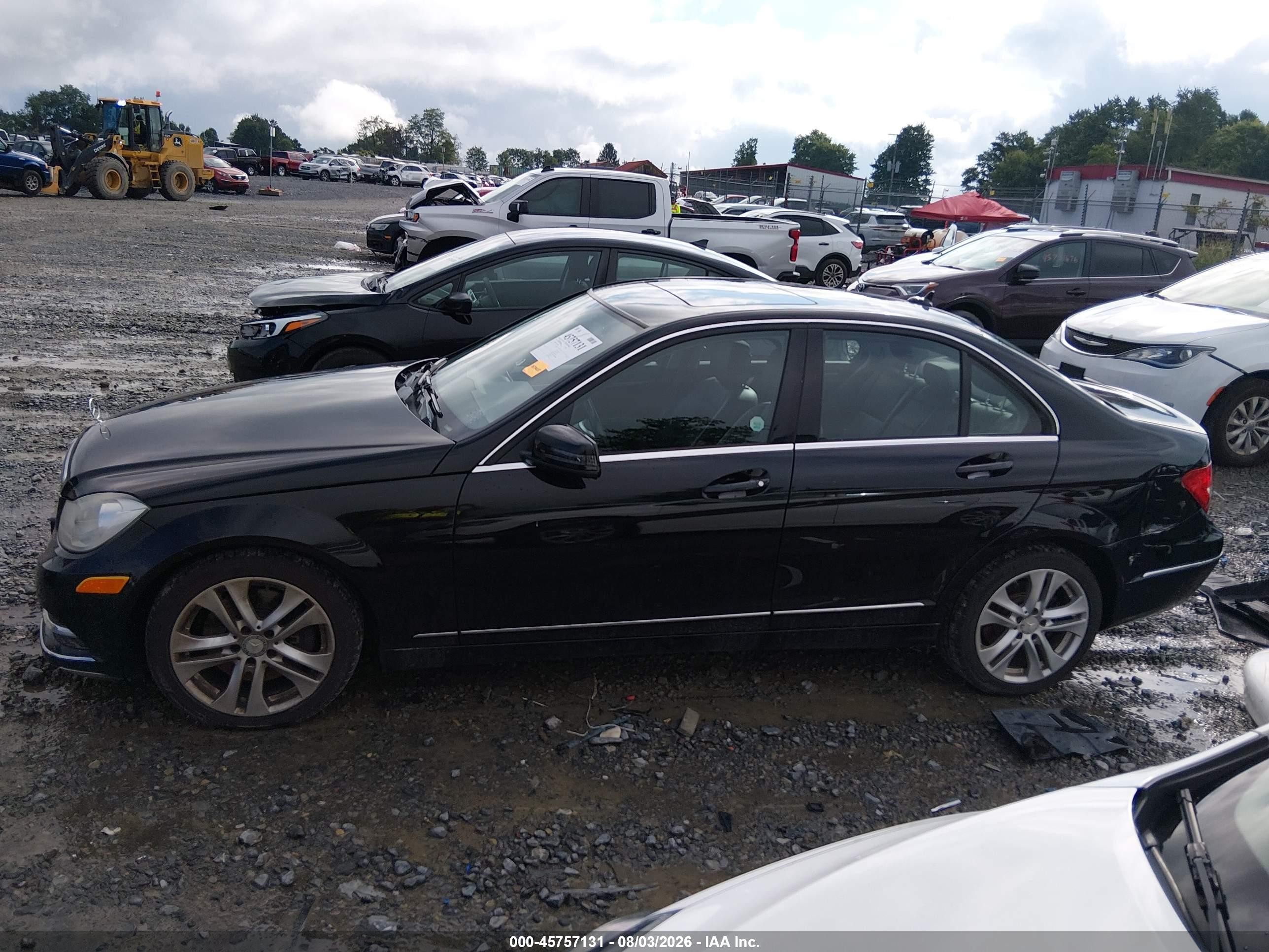 2013 Mercedes-benz C 300 Luxury 4matic Black vin: WDDGF8AB5DR254564