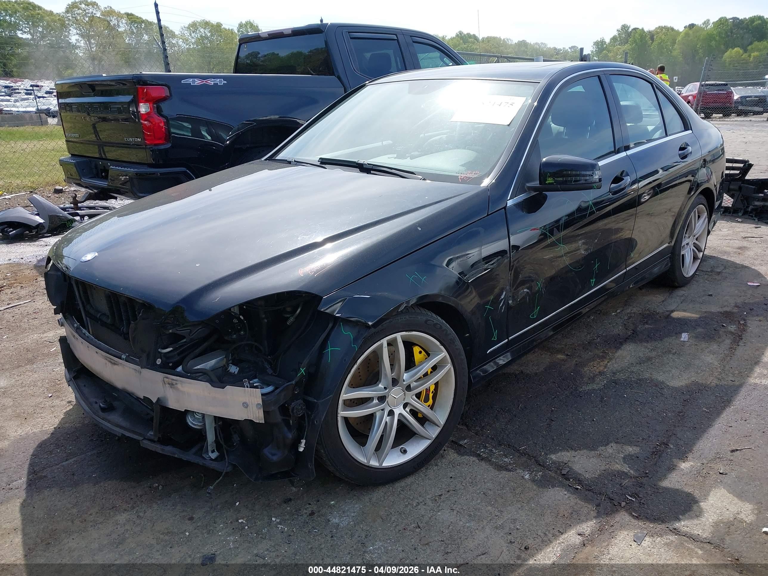2013 Mercedes-benz C 300 Sport 4matic Черный vin: WDDGF8AB5DR277293