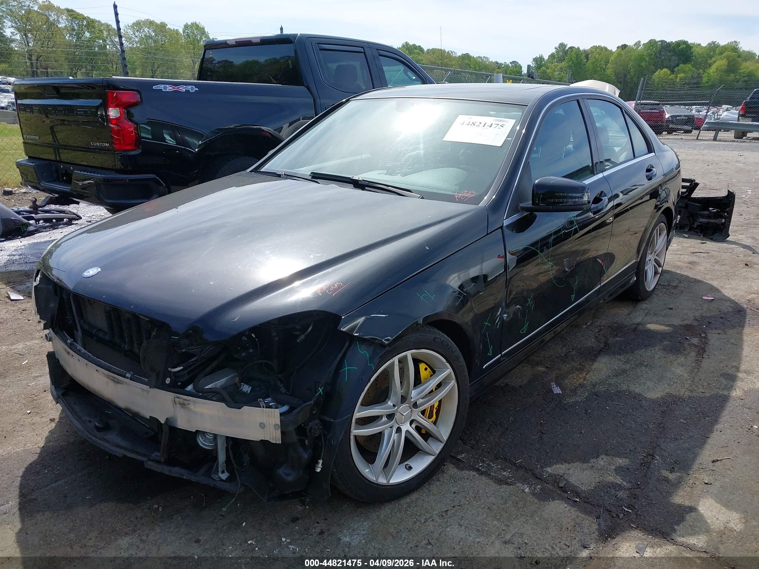 2013 Mercedes-benz C 300 Sport 4matic Черный vin: WDDGF8AB5DR277293