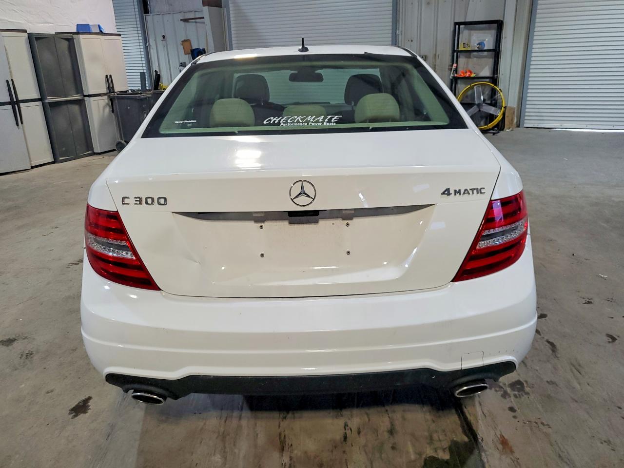 2013 Mercedes-benz C 300 4matic Белый vin: WDDGF8AB5DR281635