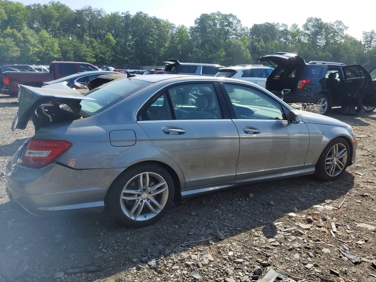 2013 Mercedes-benz C 300 4matic Gray vin: WDDGF8AB5DR282574