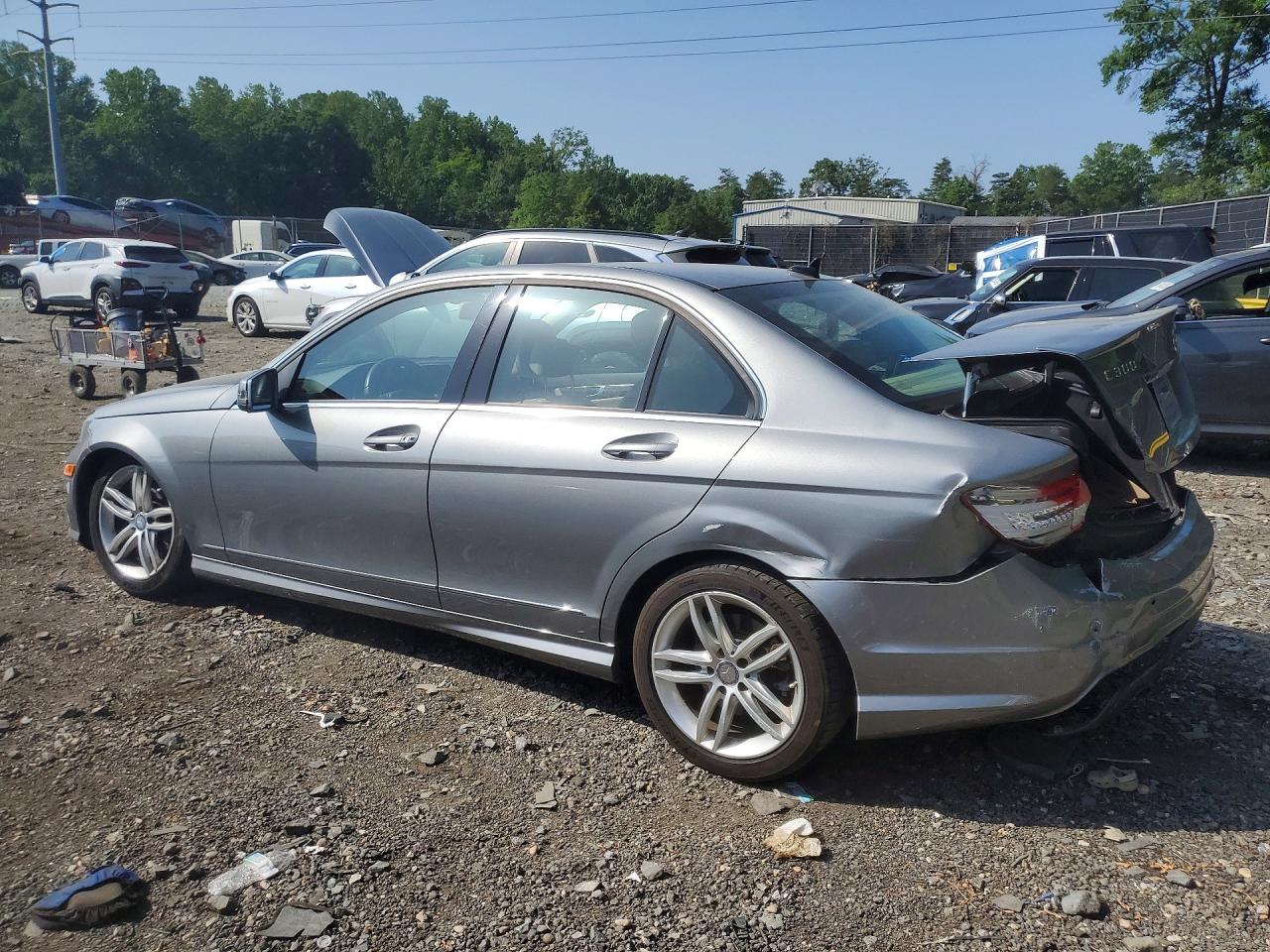 2013 Mercedes-benz C 300 4matic Gray vin: WDDGF8AB5DR282574