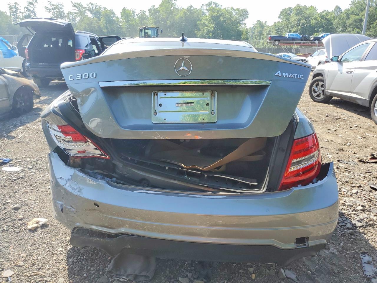 2013 Mercedes-benz C 300 4matic Gray vin: WDDGF8AB5DR282574