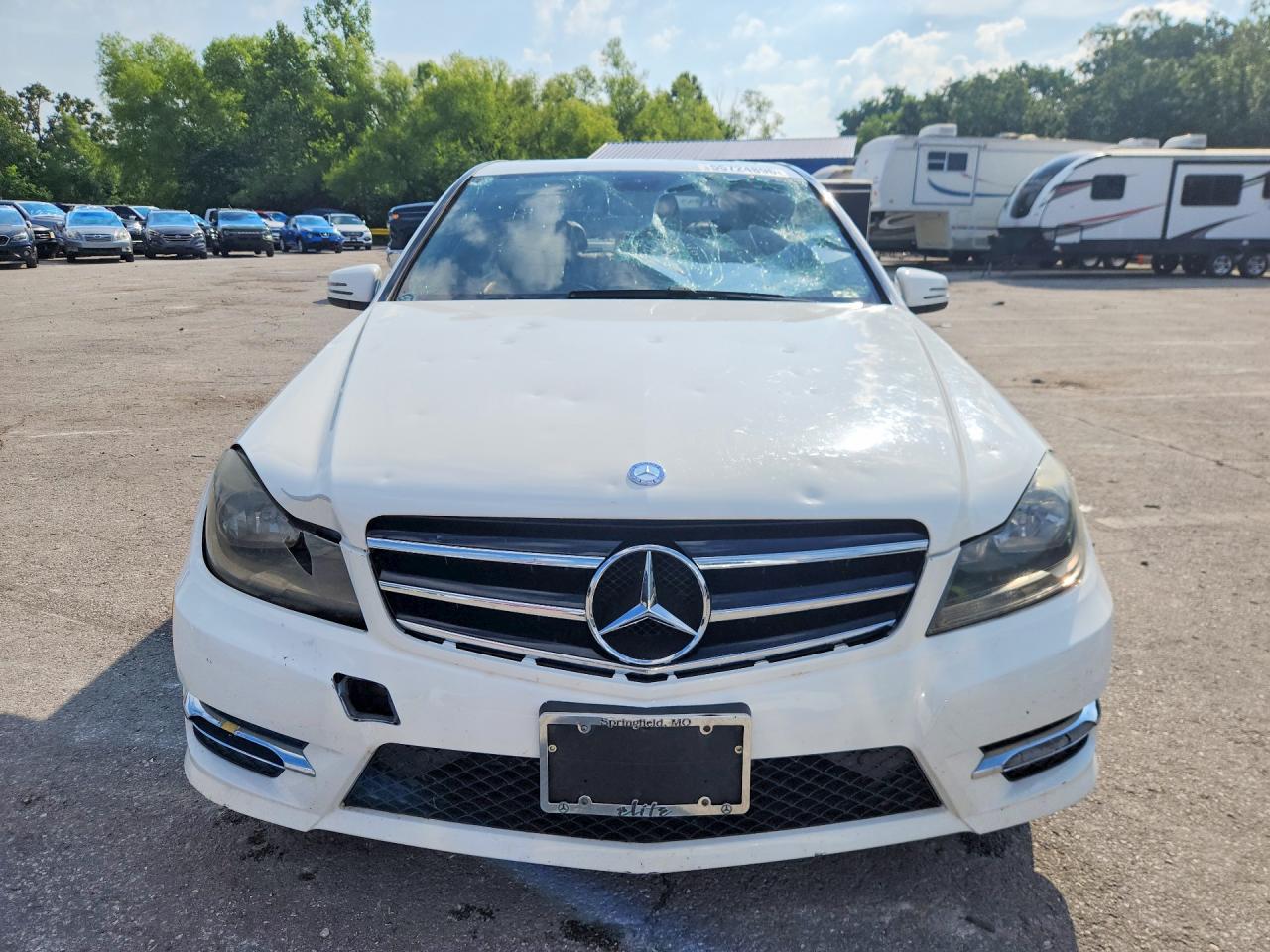 2014 Mercedes-benz C 300 4matic White vin: WDDGF8AB5EA914845