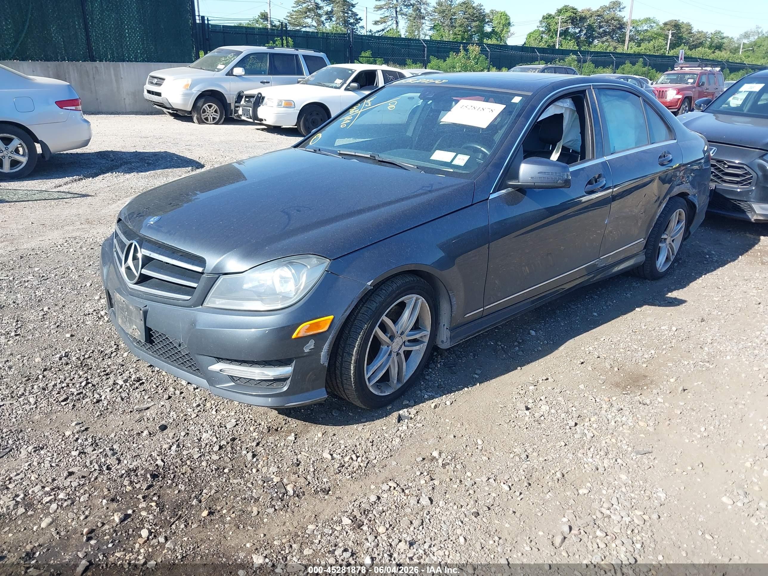 2014 Mercedes-benz C 300 Sport 4matic Gray vin: WDDGF8AB5EA939941