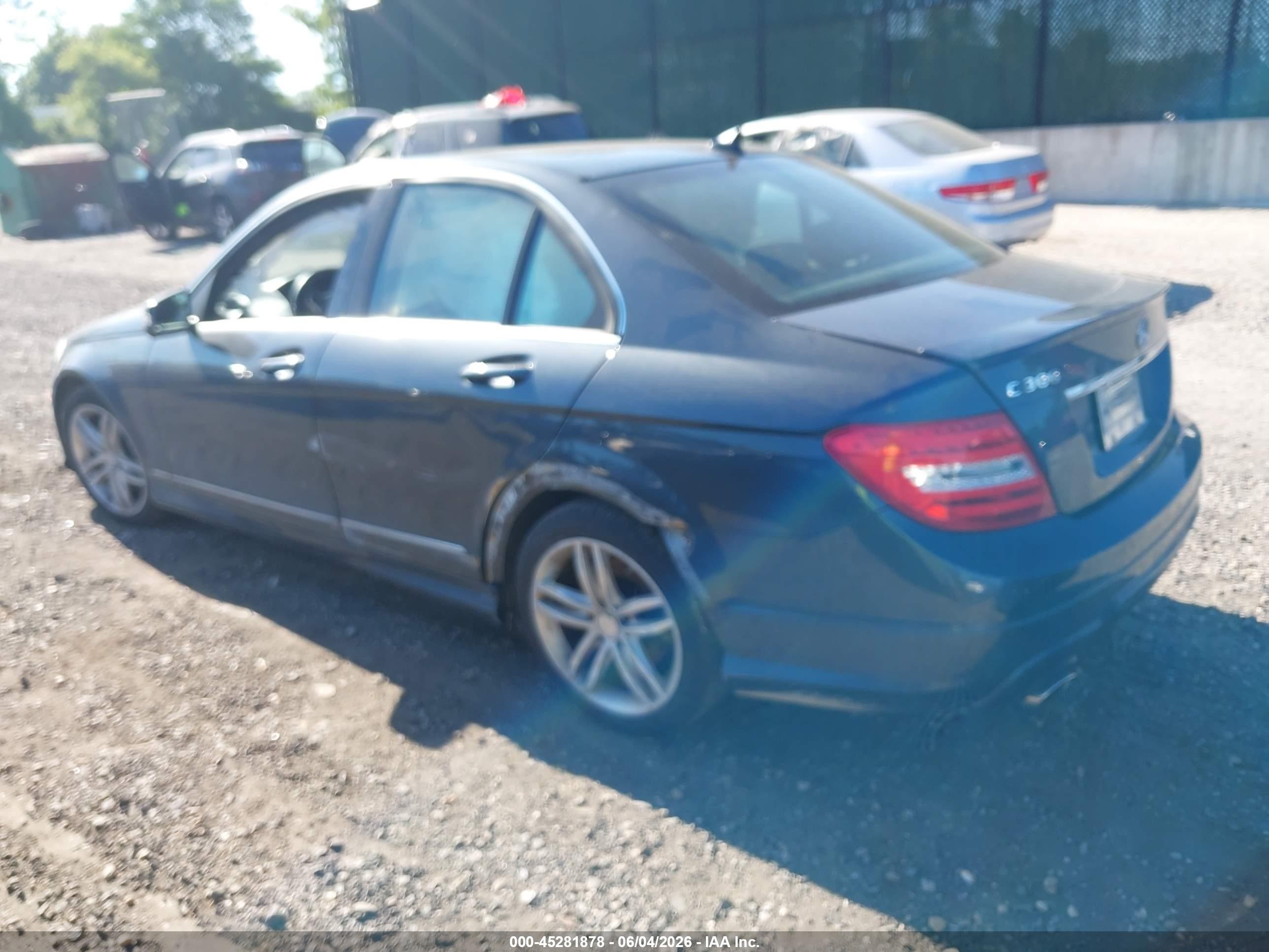 2014 Mercedes-benz C 300 Sport 4matic Gray vin: WDDGF8AB5EA939941