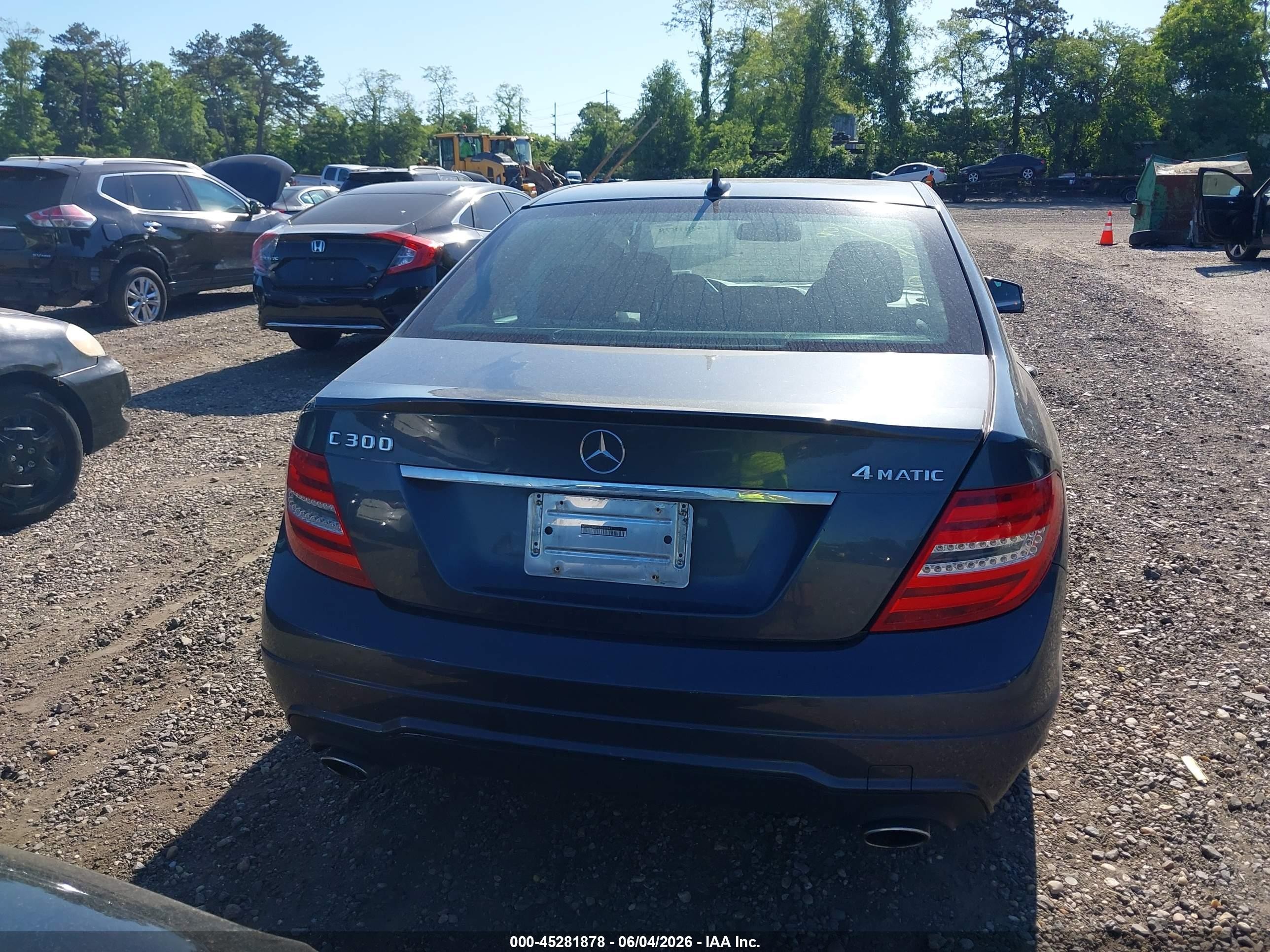 2014 Mercedes-benz C 300 Sport 4matic Gray vin: WDDGF8AB5EA939941