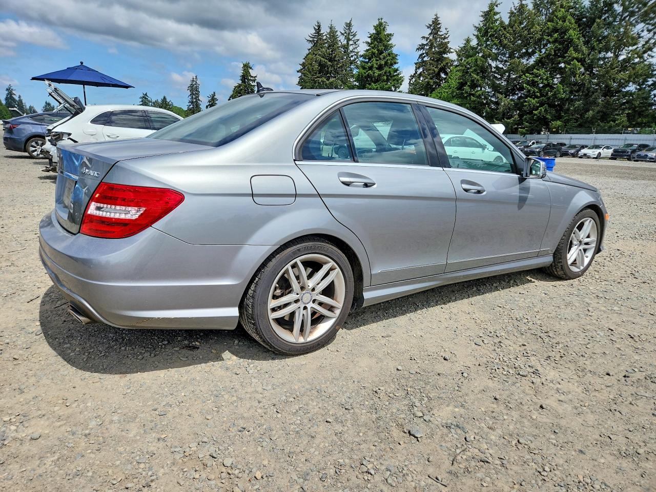 2014 Mercedes-benz C 300 4matic Серый vin: WDDGF8AB5EA939972
