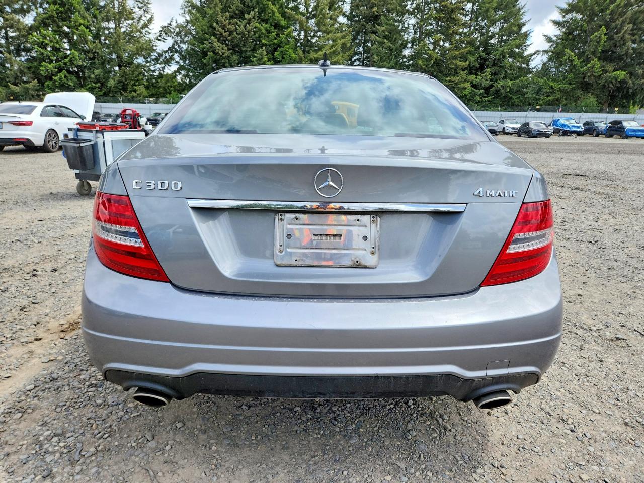 2014 Mercedes-benz C 300 4matic Серый vin: WDDGF8AB5EA939972