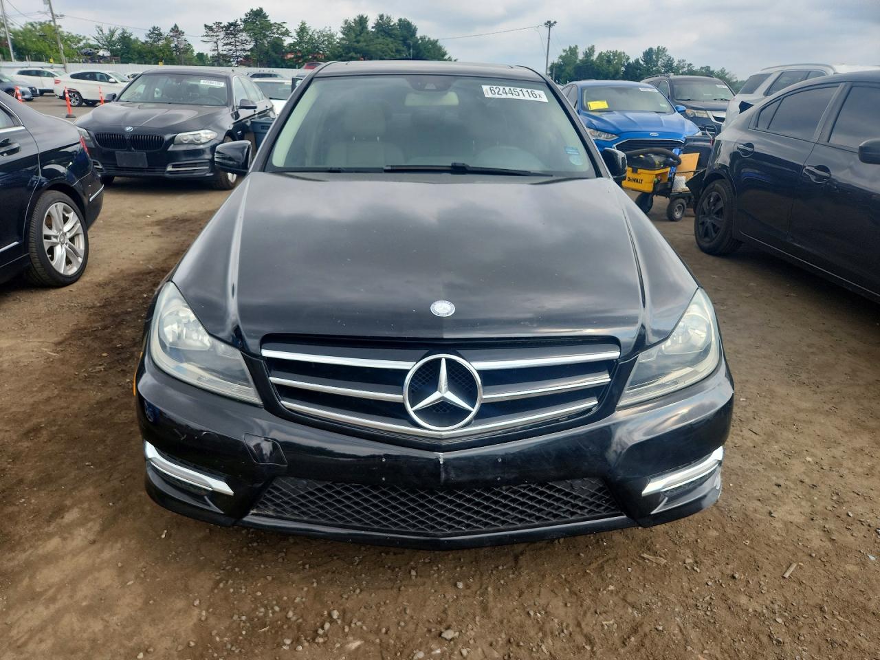 2014 Mercedes-benz C 300 4matic Black vin: WDDGF8AB5EA940524