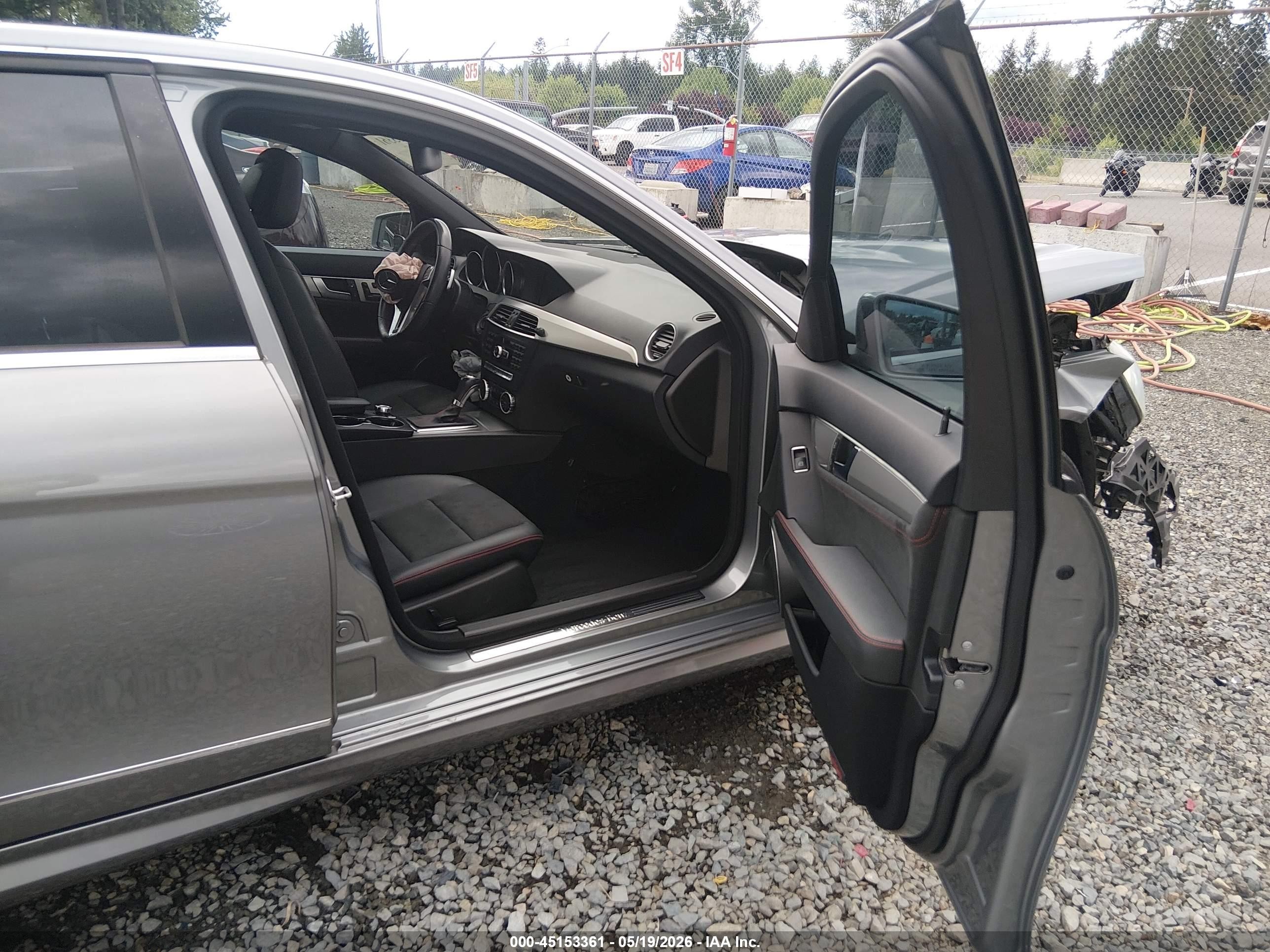 2014 Mercedes-benz C 300 Sport 4matic Gray vin: WDDGF8AB5EG171584