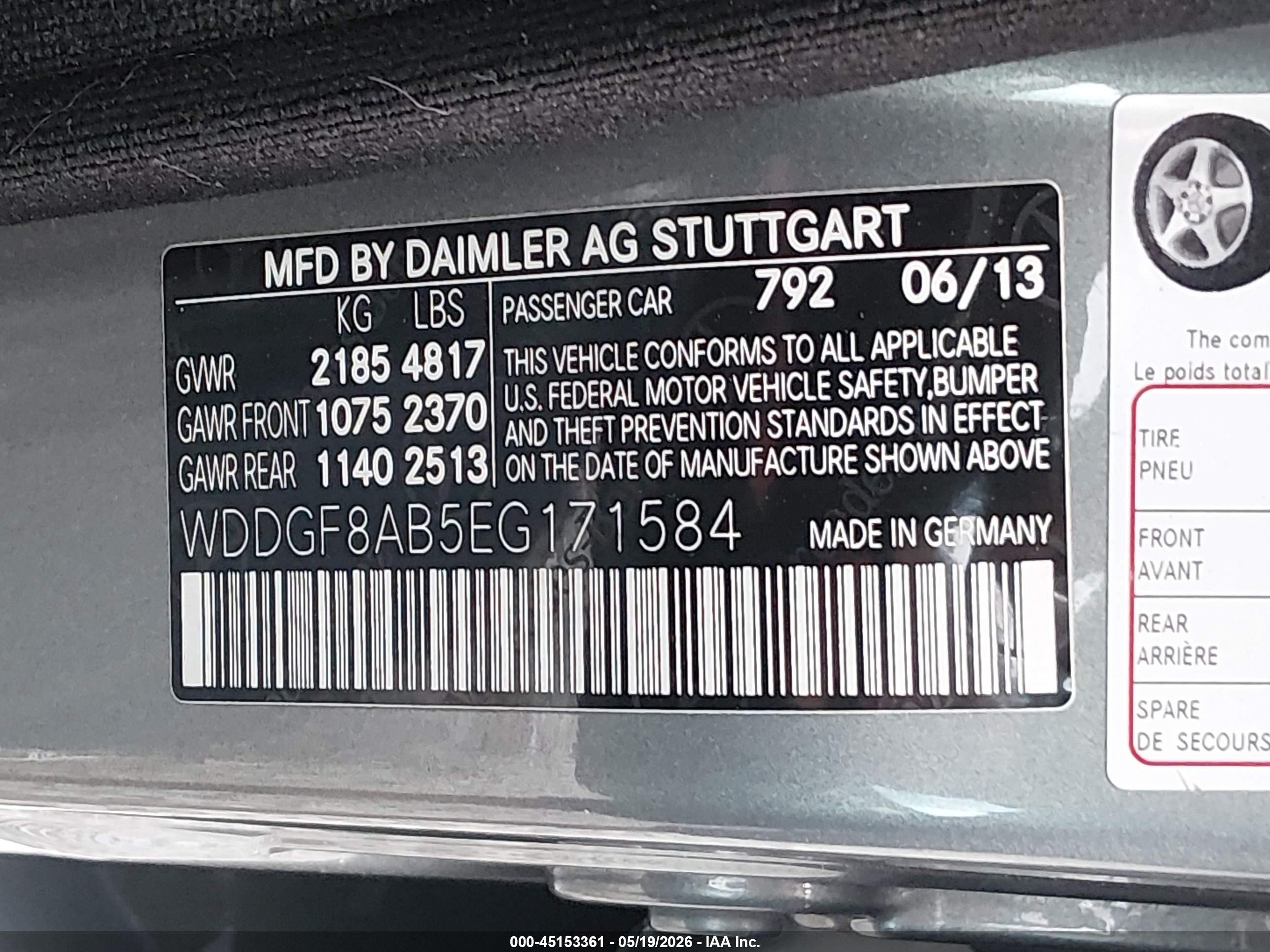 2014 Mercedes-benz C 300 Sport 4matic Gray vin: WDDGF8AB5EG171584