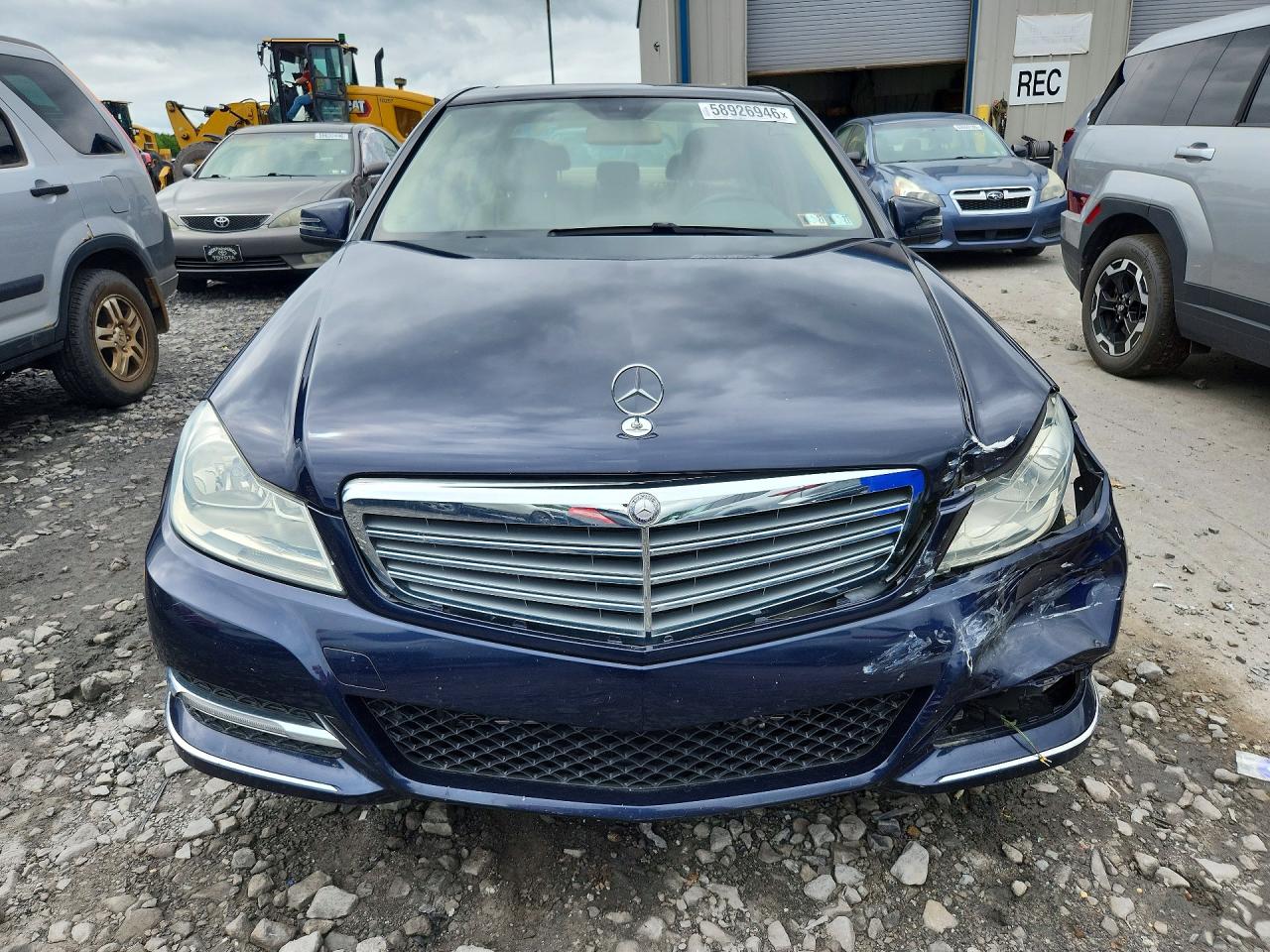 2014 Mercedes-benz C 300 4matic Blue vin: WDDGF8AB5EG180978