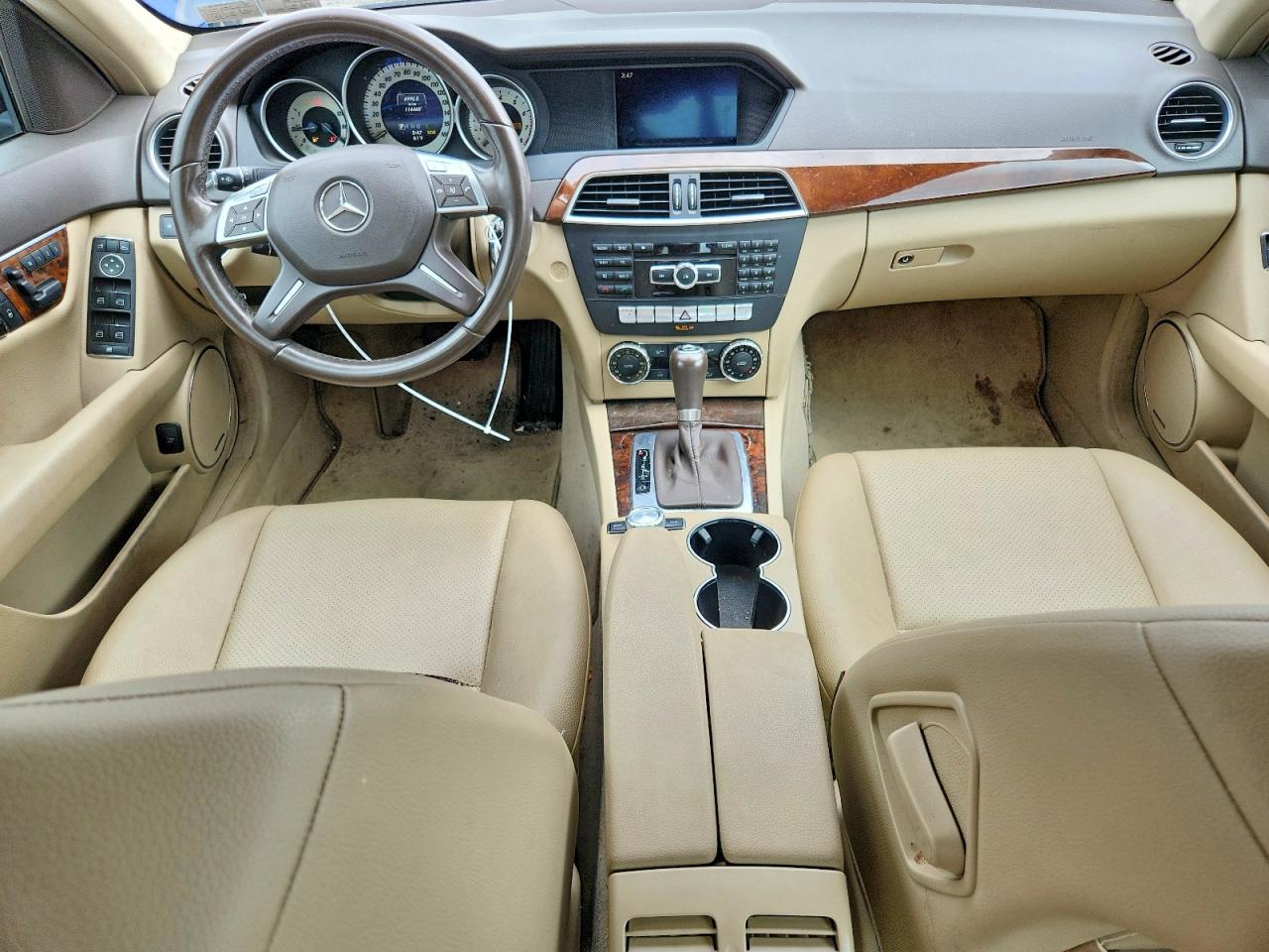 2014 Mercedes-benz C 300 4matic Blue vin: WDDGF8AB5EG180978