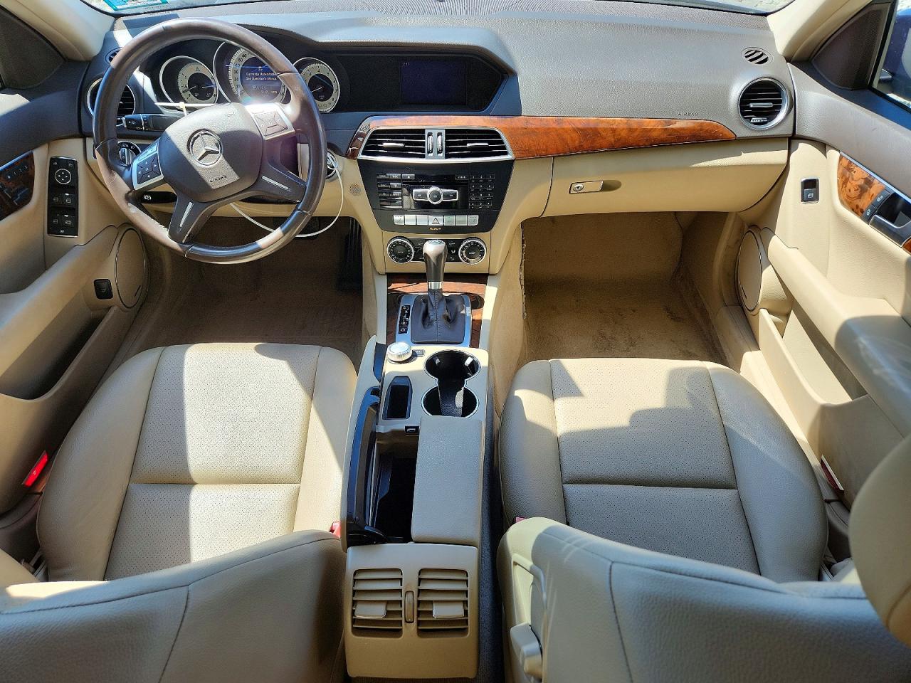 2014 Mercedes-benz C 300 4matic Blue vin: WDDGF8AB5ER303036