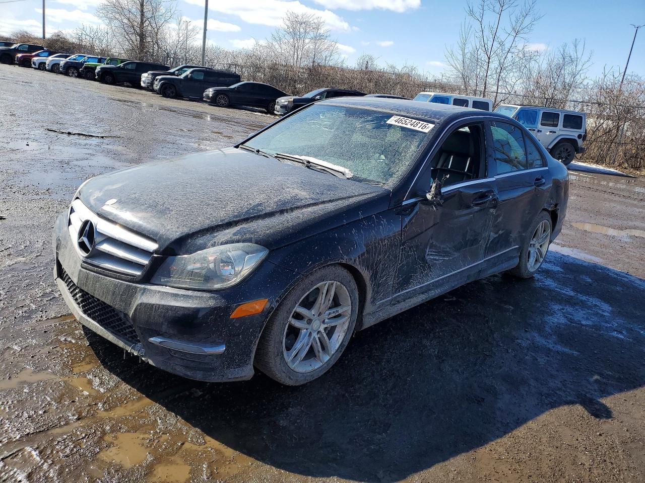 2013 Mercedes-benz C Black vin: WDDGF8AB6DA769216