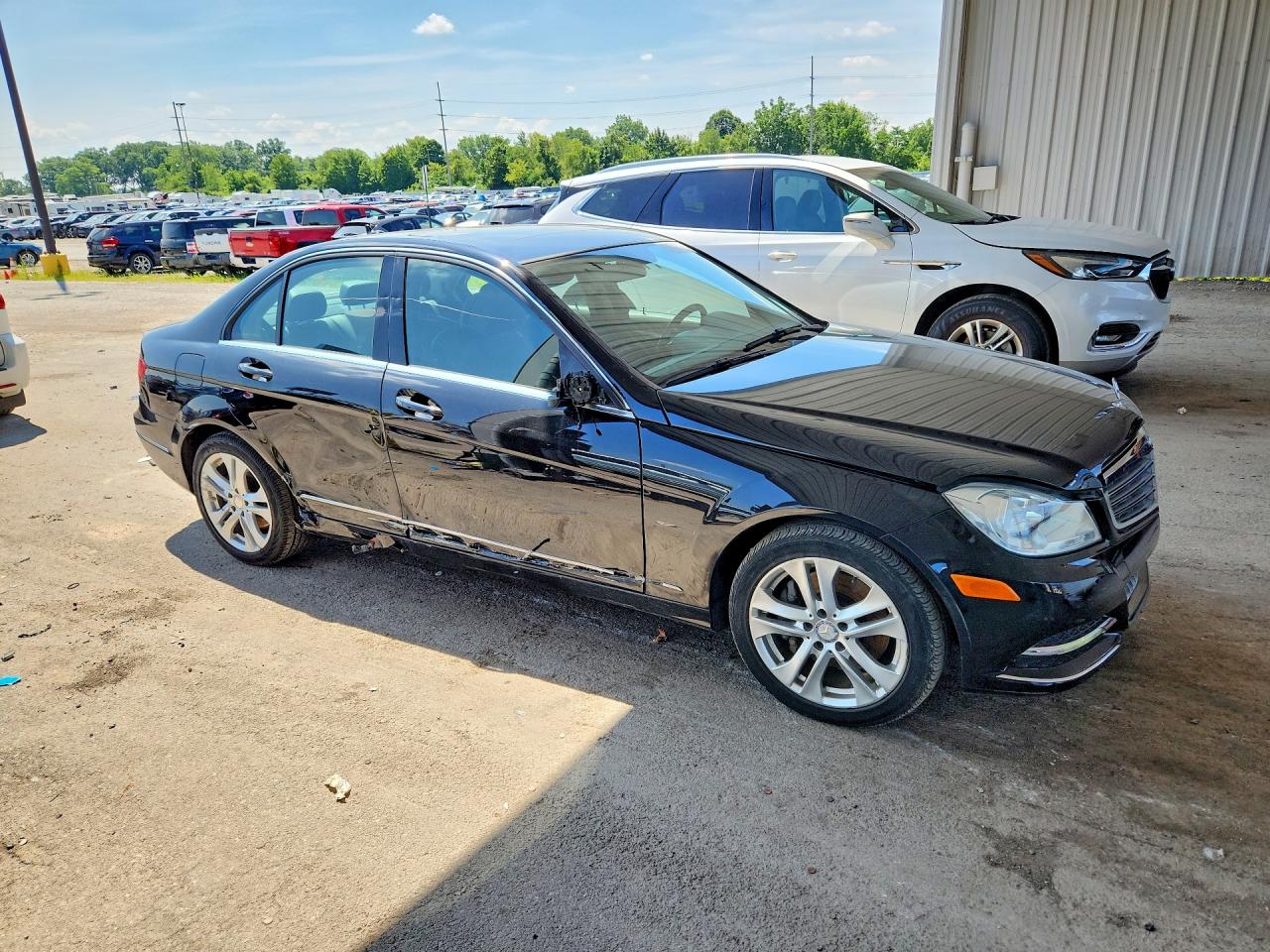 2013 Mercedes-benz C 300 4matic Black vin: WDDGF8AB6DA881689