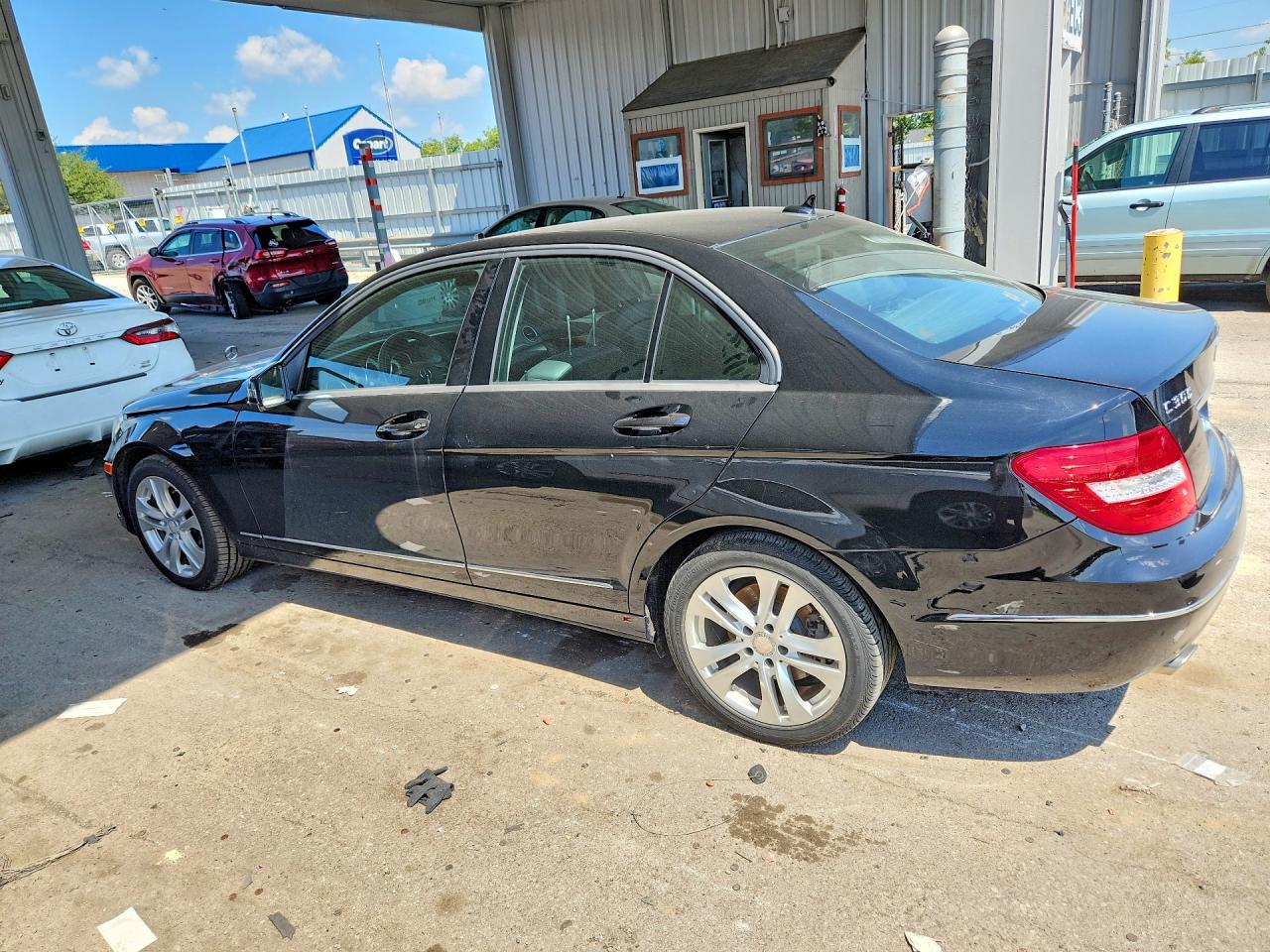 2013 Mercedes-benz C 300 4matic Black vin: WDDGF8AB6DA881689
