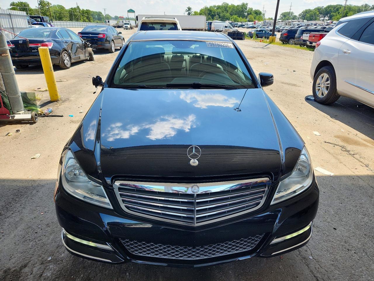 2013 Mercedes-benz C 300 4matic Black vin: WDDGF8AB6DA881689