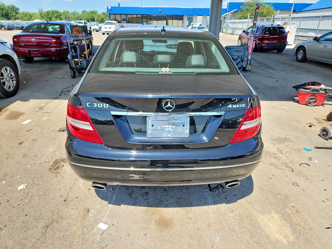 2013 Mercedes-benz C 300 4matic Black vin: WDDGF8AB6DA881689