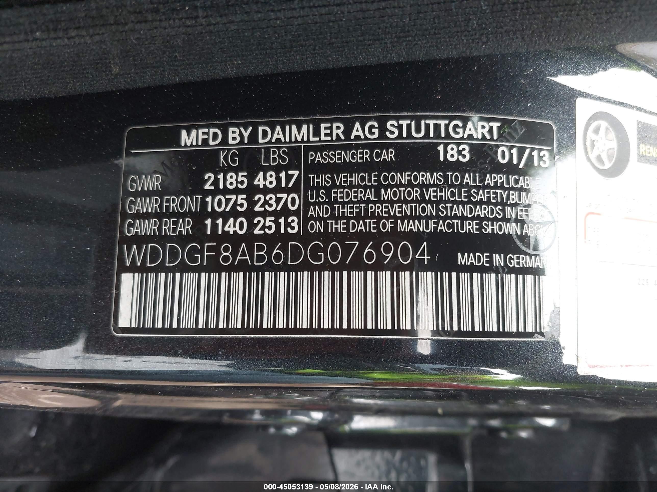 2013 Mercedes-benz C 300 Sport 4matic Gray vin: WDDGF8AB6DG076904