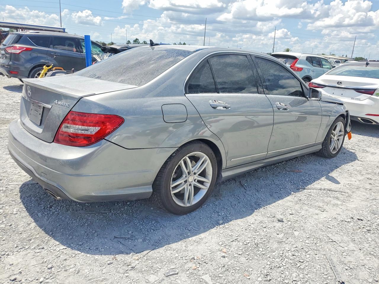 2013 Mercedes-benz C 300 4matic Gray vin: WDDGF8AB6DG120609