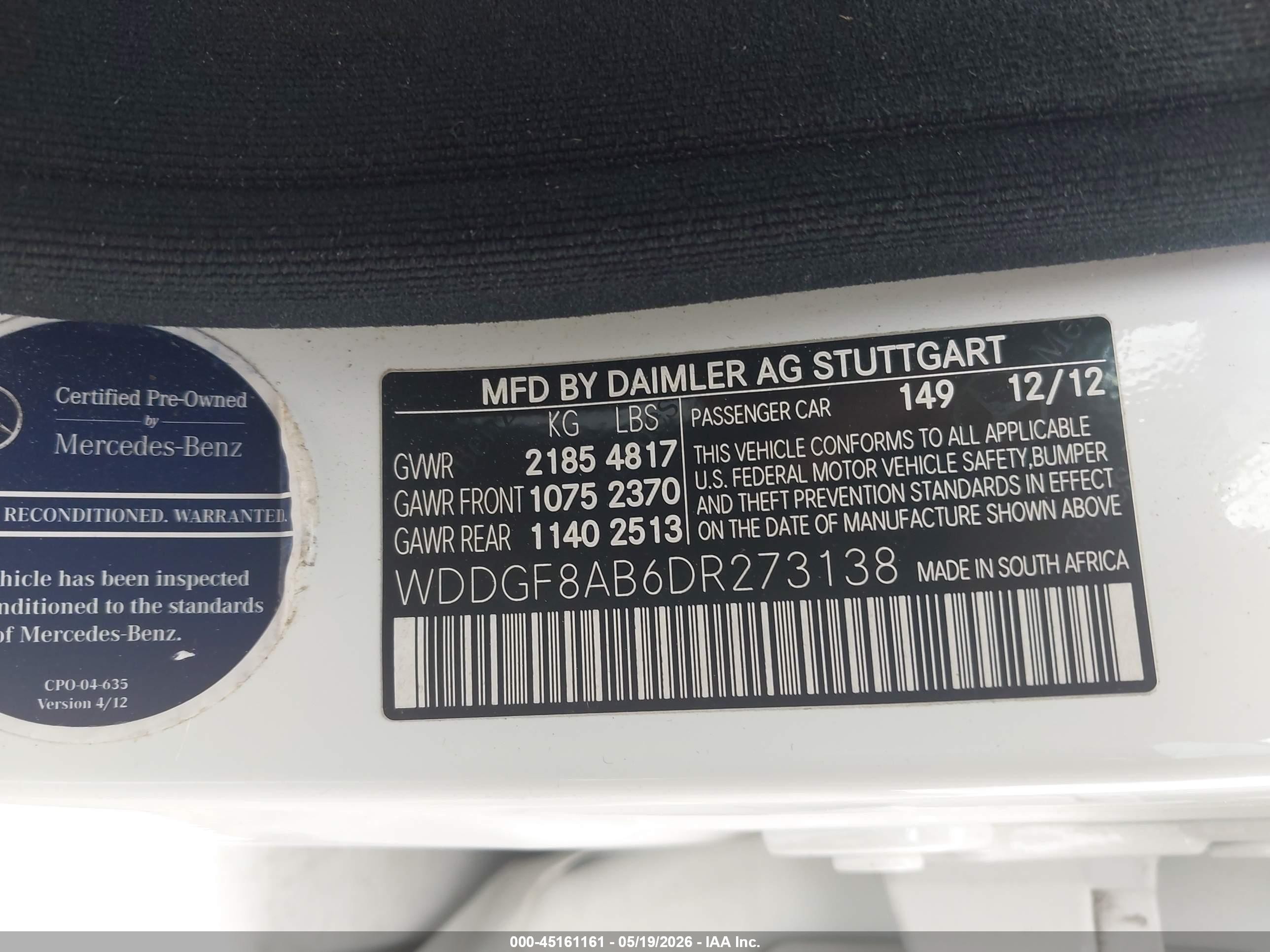 2013 Mercedes-benz C 300 Sport 4matic White vin: WDDGF8AB6DR273138