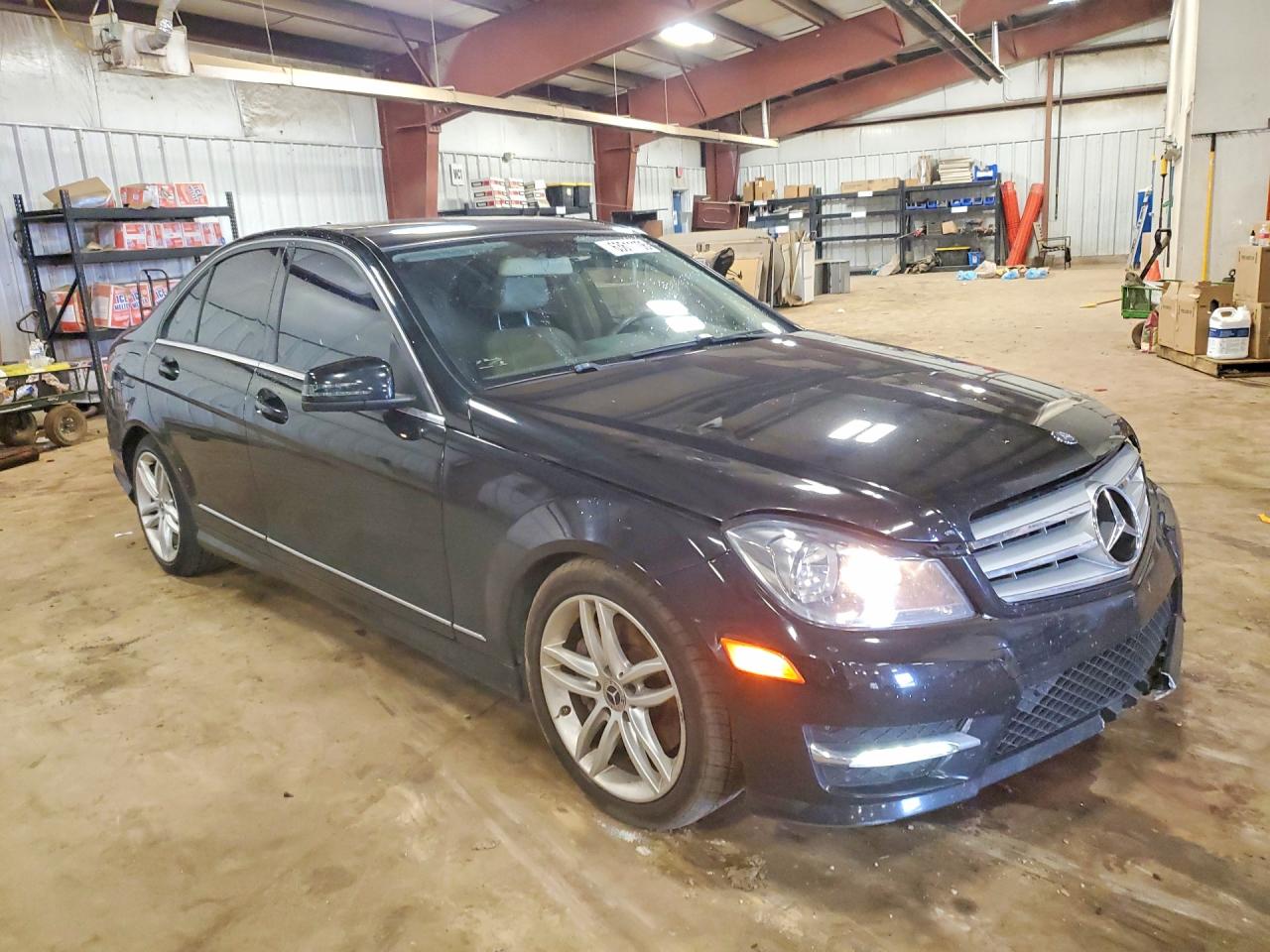 2013 Mercedes-benz C 300 4matic Black vin: WDDGF8AB6DR285919
