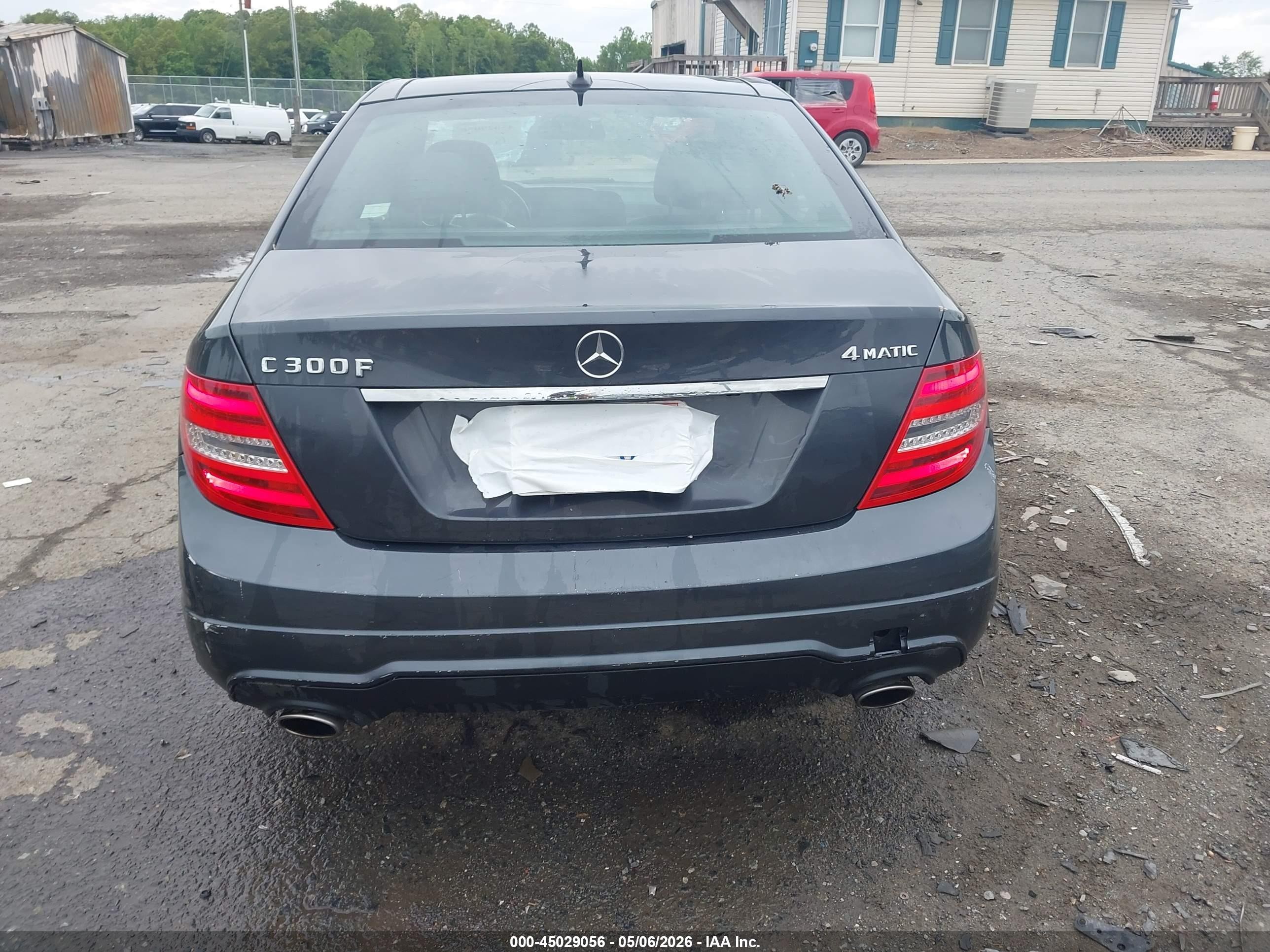 2013 Mercedes-benz C 300 Sport 4matic Синий vin: WDDGF8AB6DR296709
