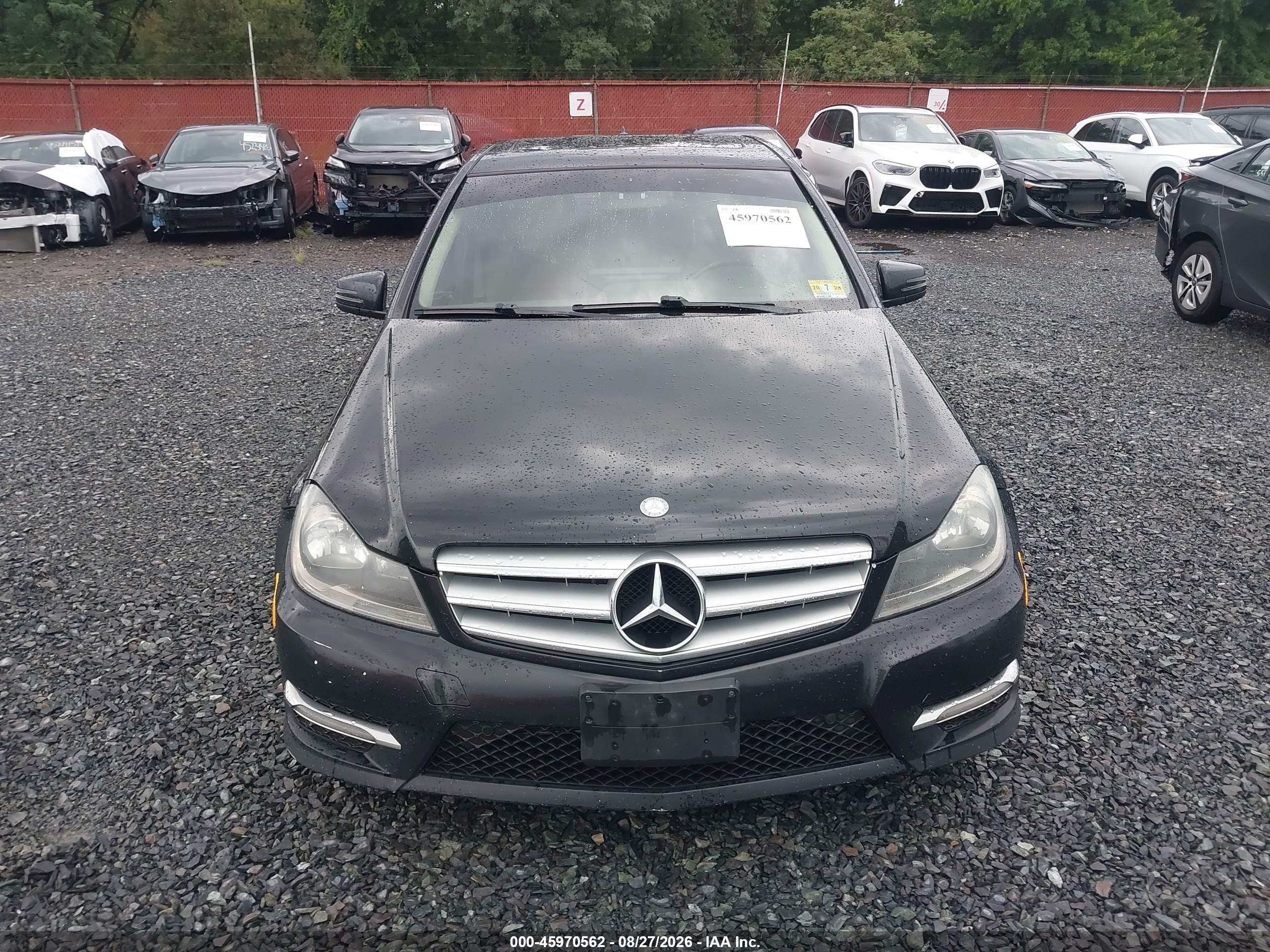 2013 Mercedes-benz C 300 Sport 4matic Black vin: WDDGF8AB6DR299030