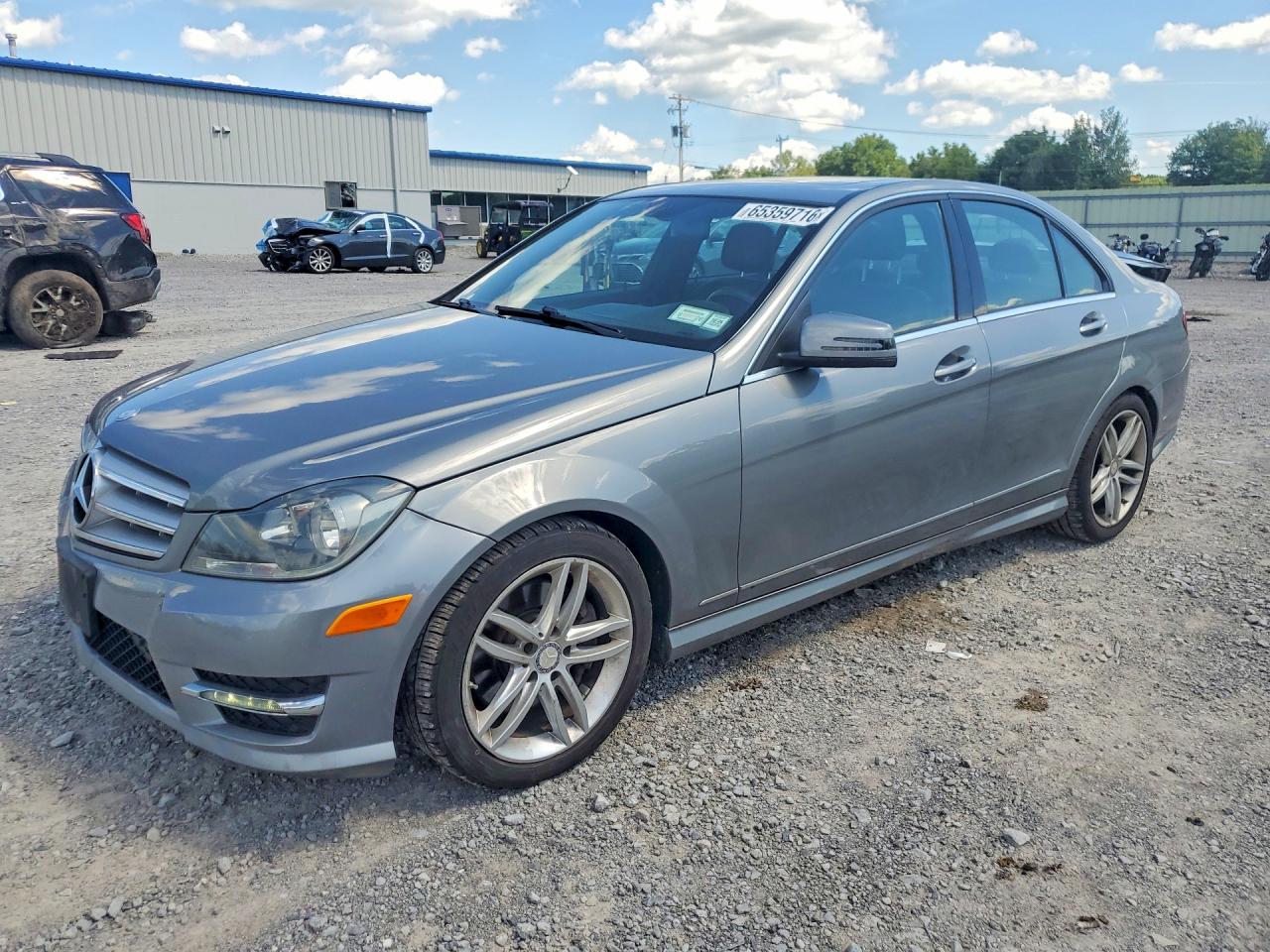 2013 Mercedes-benz C 300 4matic Silver vin: WDDGF8AB6DR301357