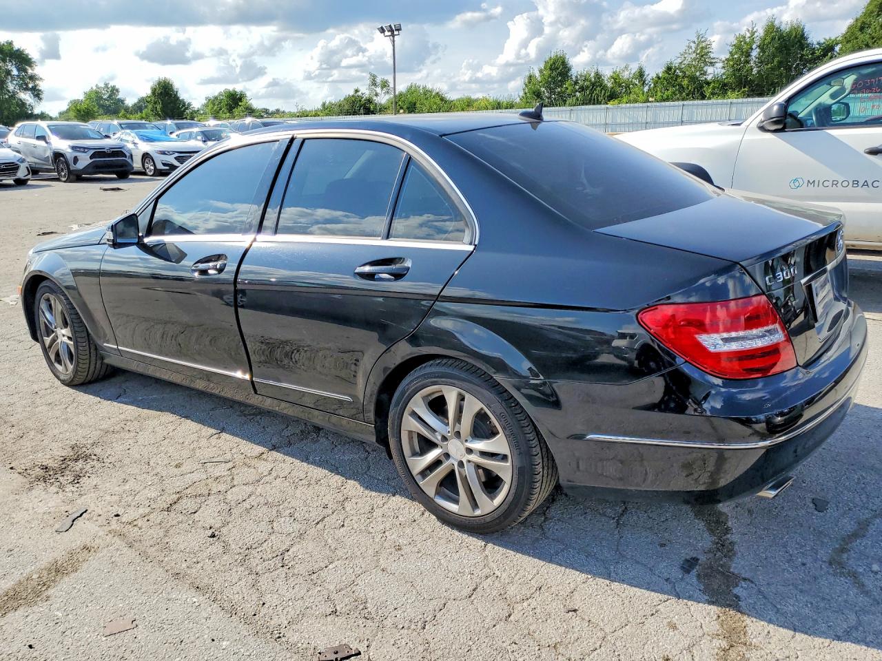 2014 Mercedes-benz C 300 4matic Black vin: WDDGF8AB6EA920721