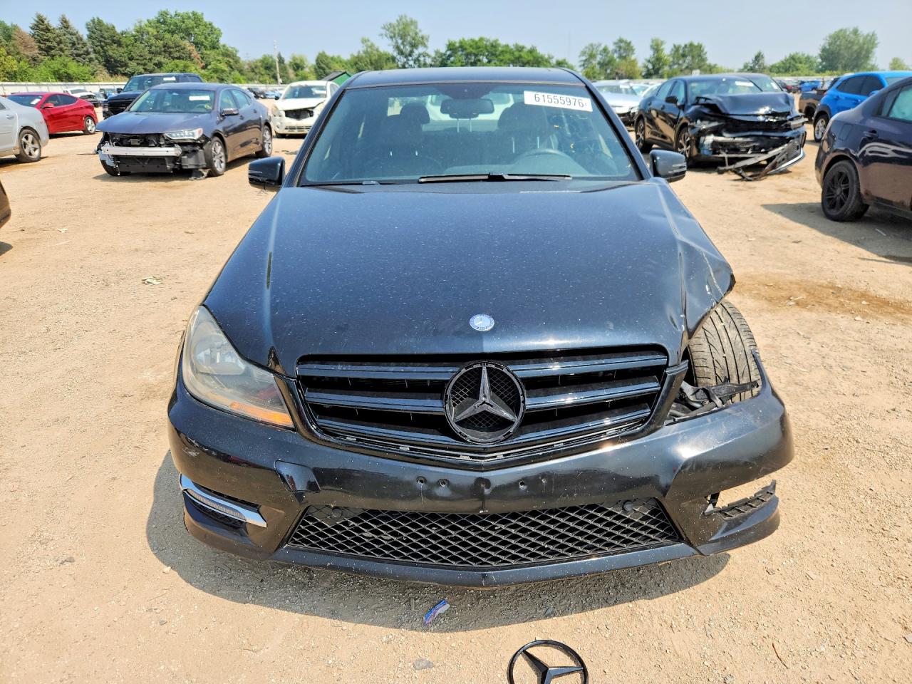 2014 Mercedes-benz C 300 4matic Black vin: WDDGF8AB6EA921948