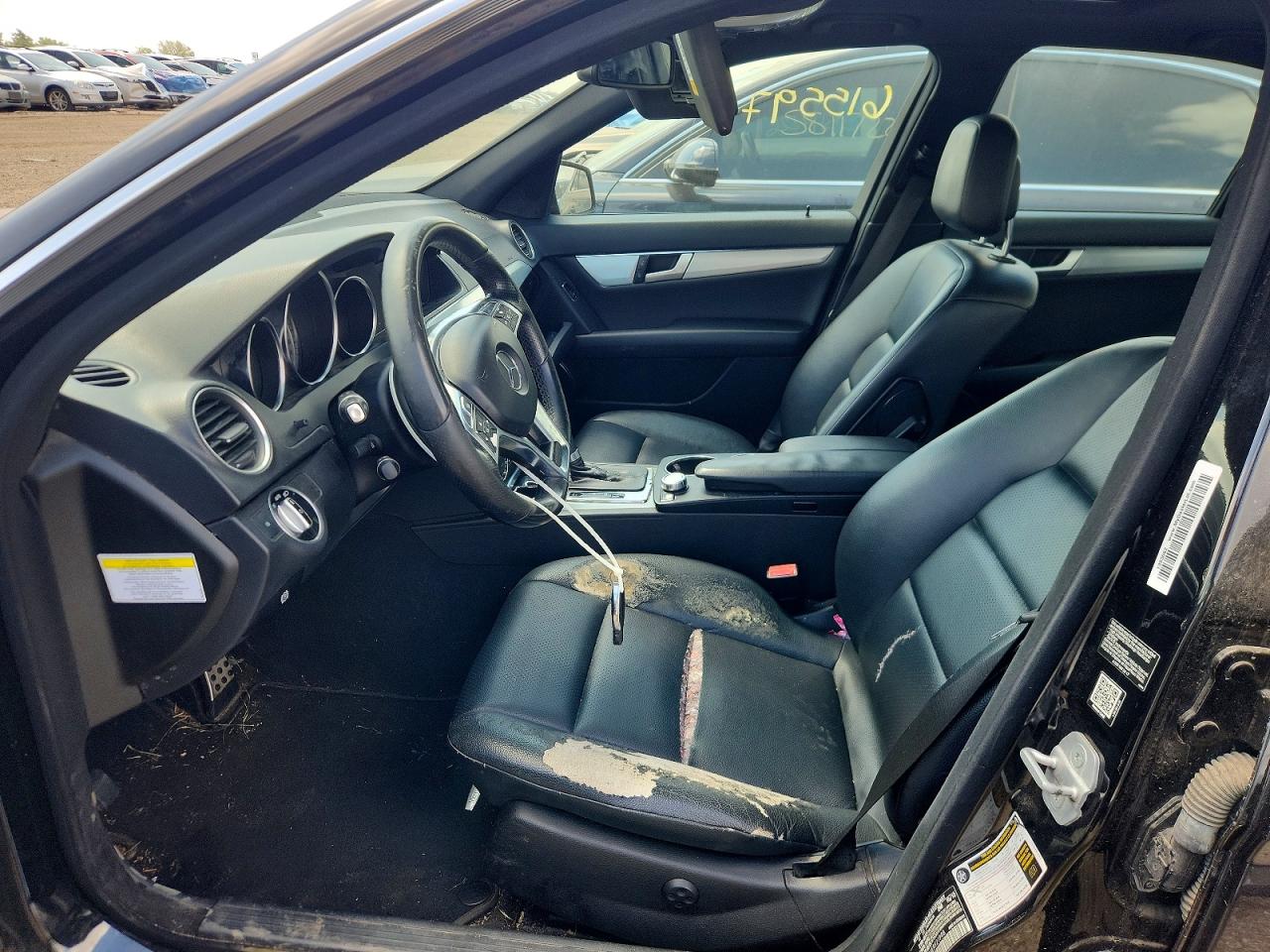 2014 Mercedes-benz C 300 4matic Black vin: WDDGF8AB6EA921948