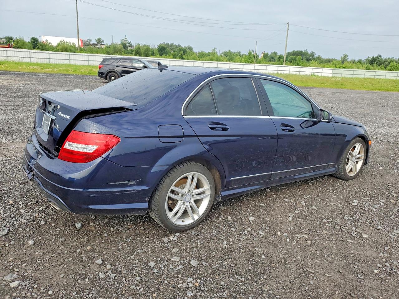 2014 Mercedes-benz C 300 4matic Blue vin: WDDGF8AB6EA939950