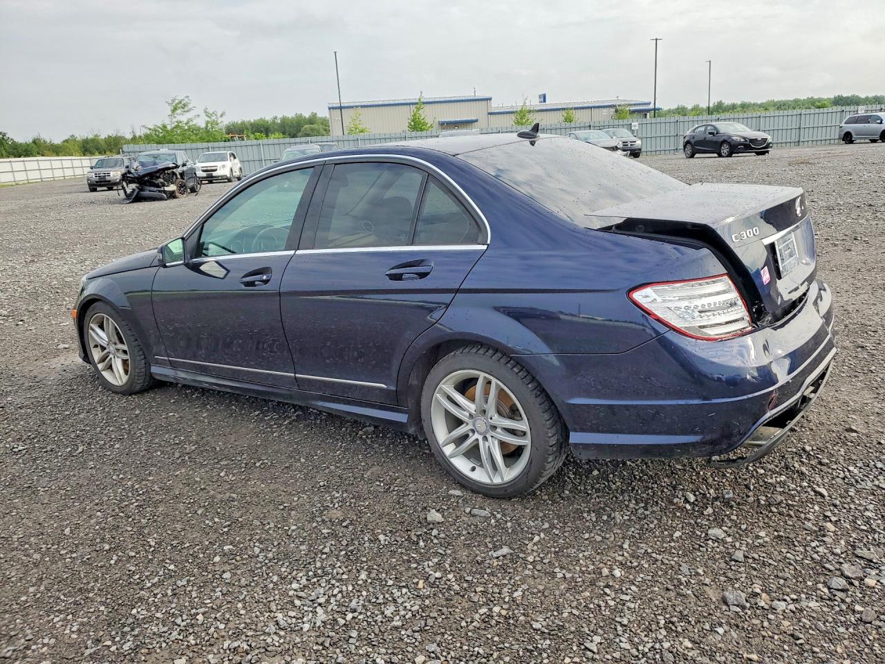 2014 Mercedes-benz C 300 4matic Blue vin: WDDGF8AB6EA939950