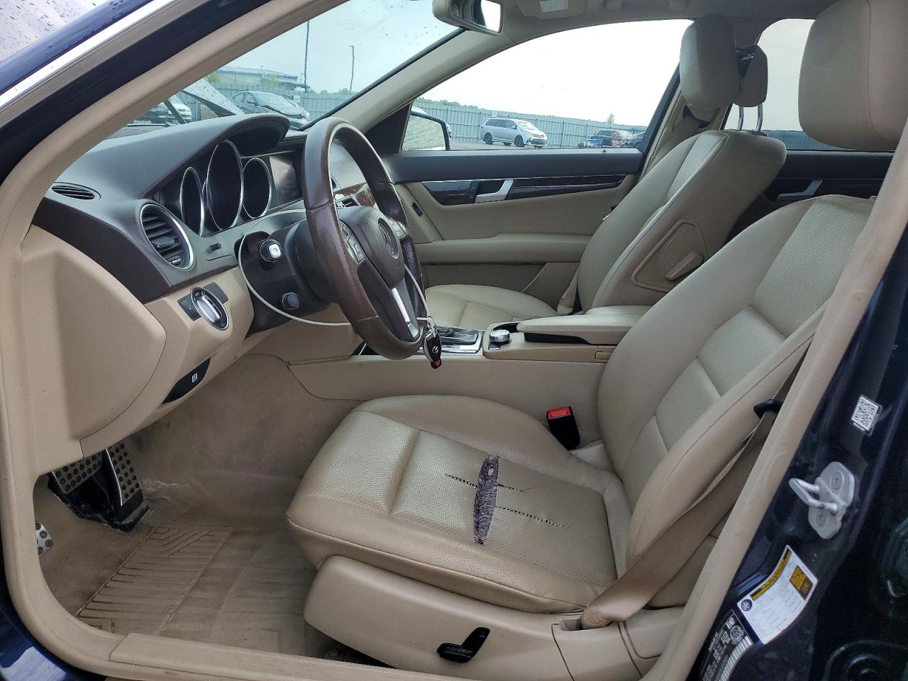 2014 Mercedes-benz C 300 4matic Blue vin: WDDGF8AB6EA939950