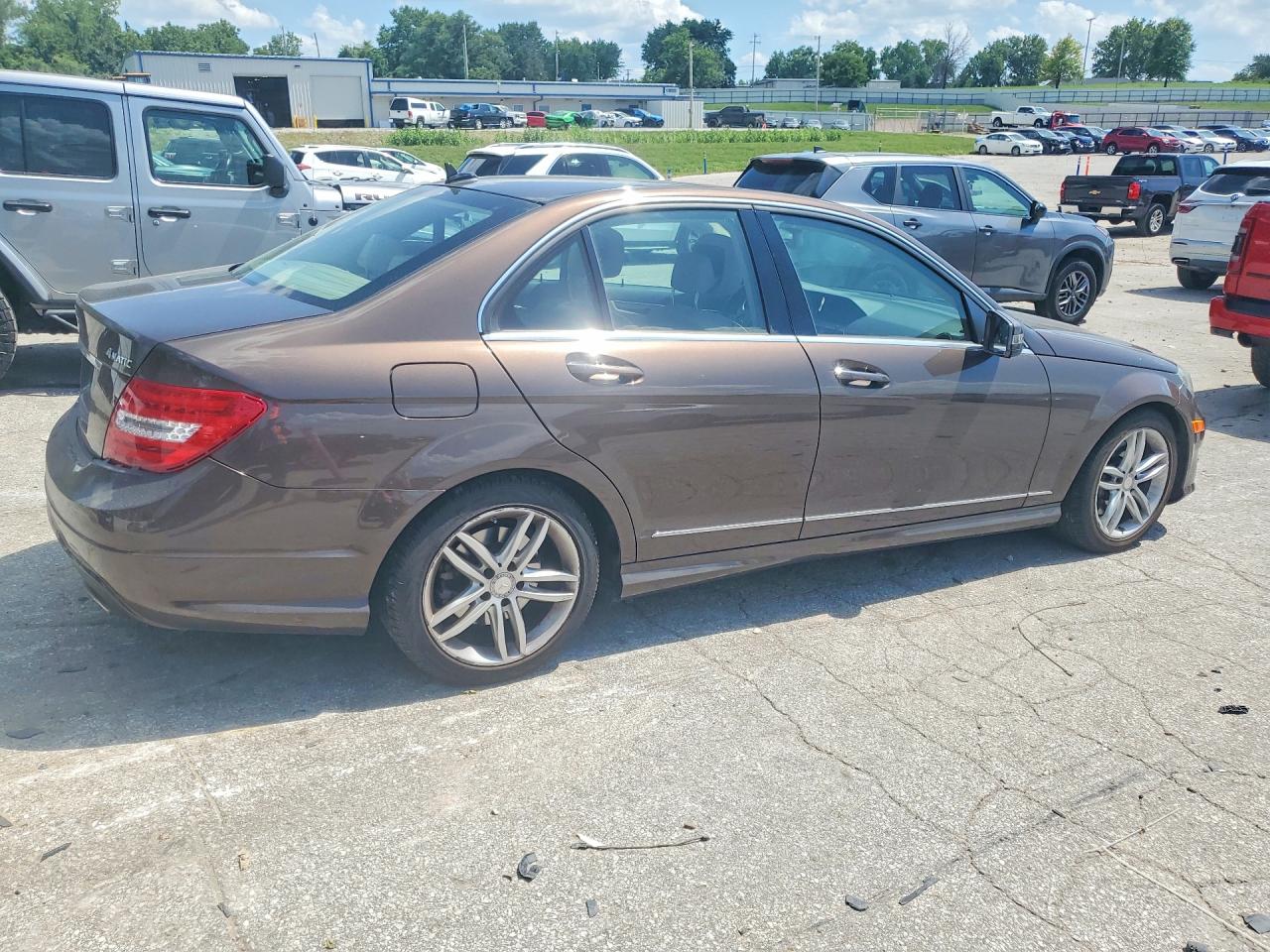 2014 Mercedes-benz C-class C300 Sport 4 Brown vin: WDDGF8AB6EA941813